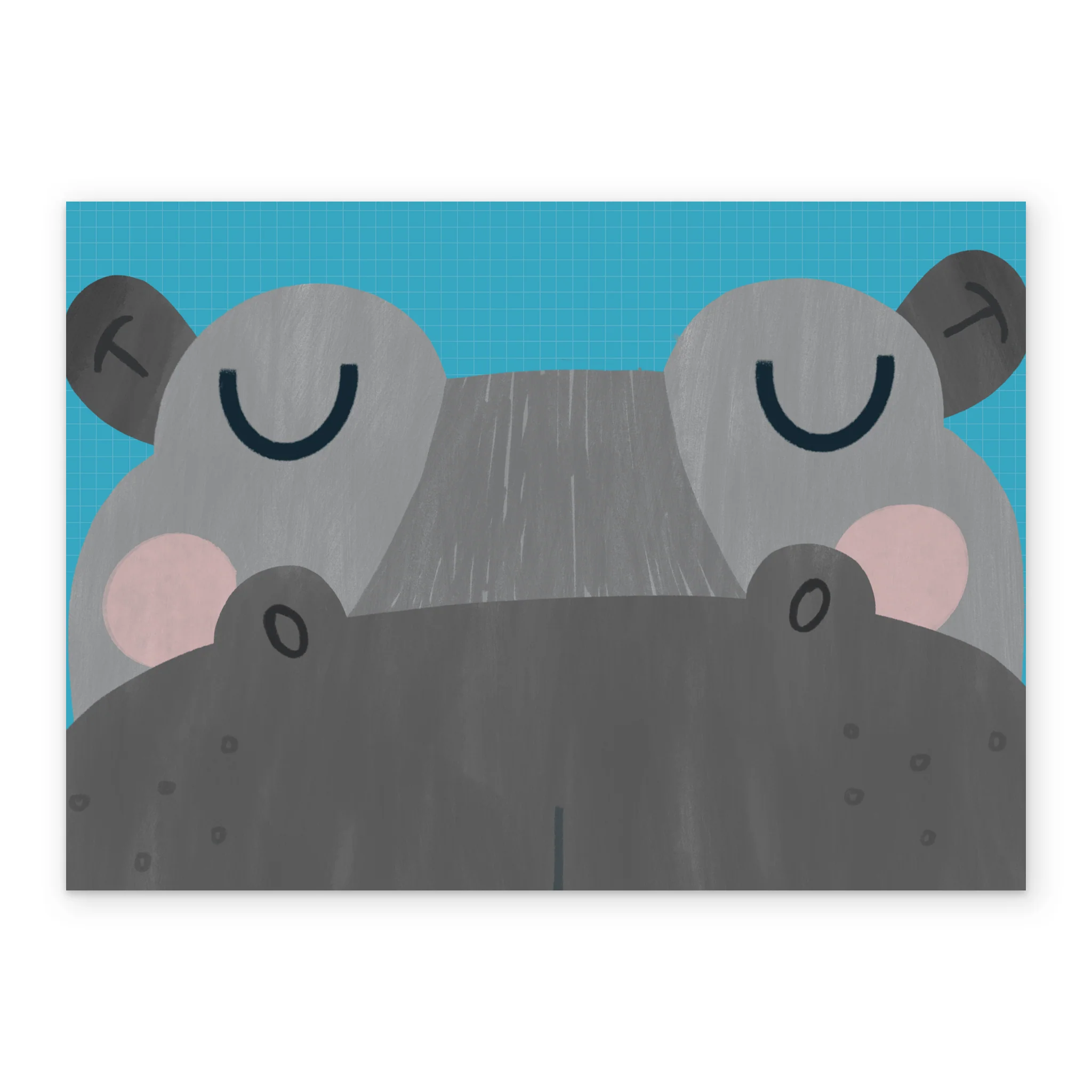 Personalised Awesome Hippo Kids Birthday Card - Image 2