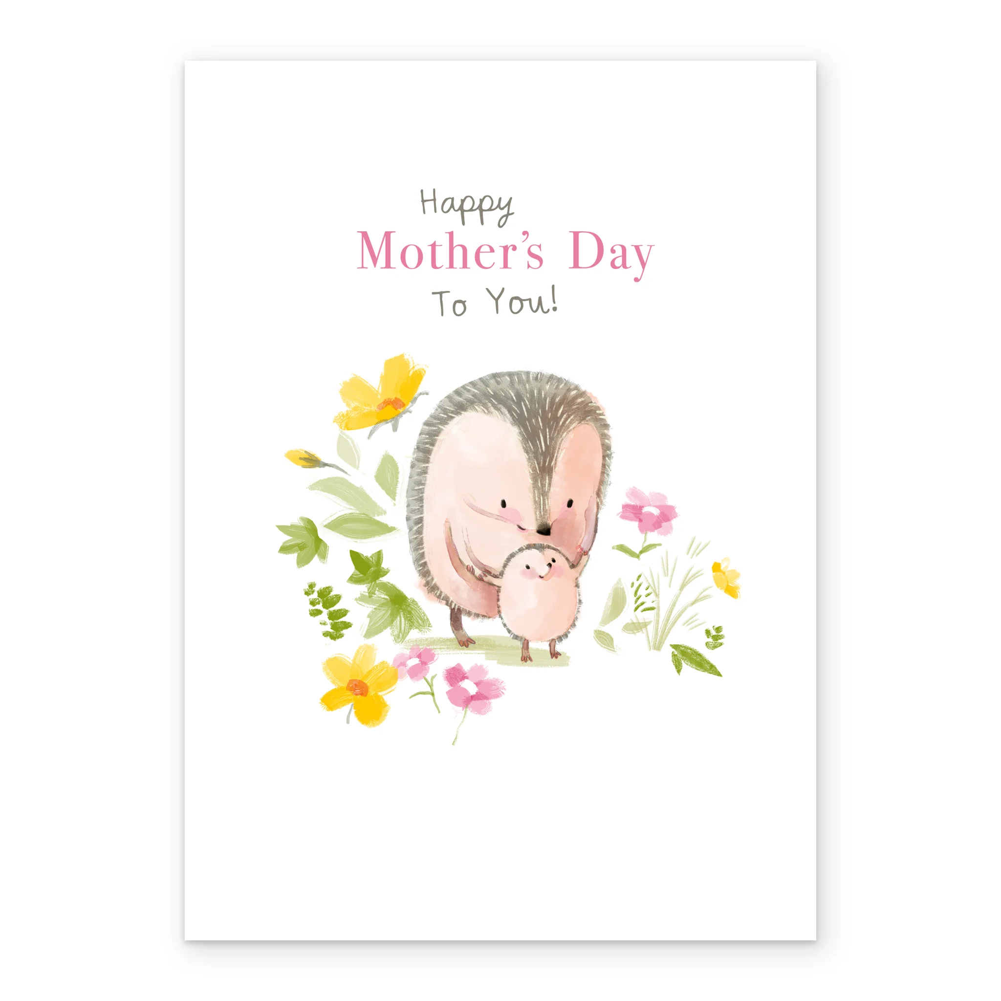 Personalised Baby Hedgehogs Illustration Mother's Day Card - Image 2