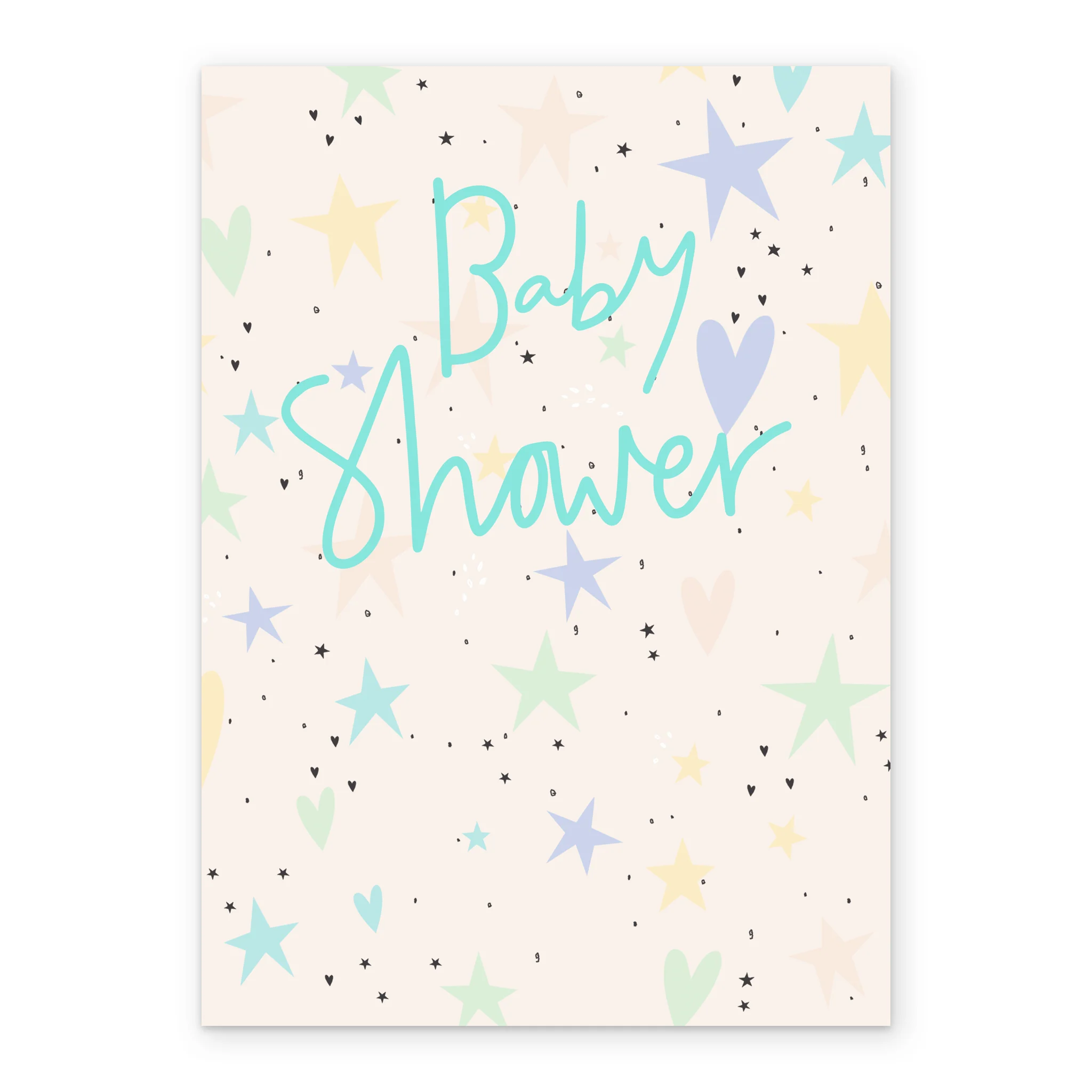 Personalised Baby Shower Celebration Stars Card - Image 2