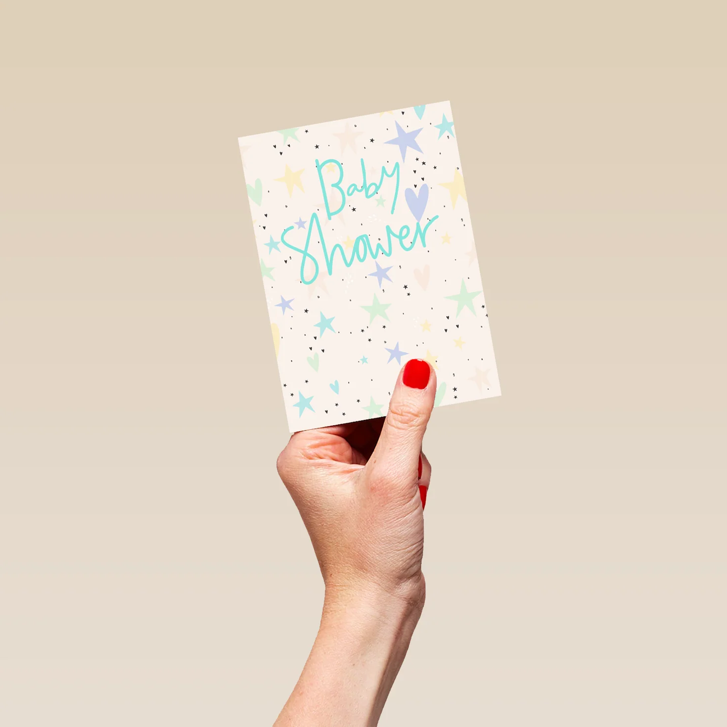 Personalised Baby Shower Celebration Stars Card - Image 4