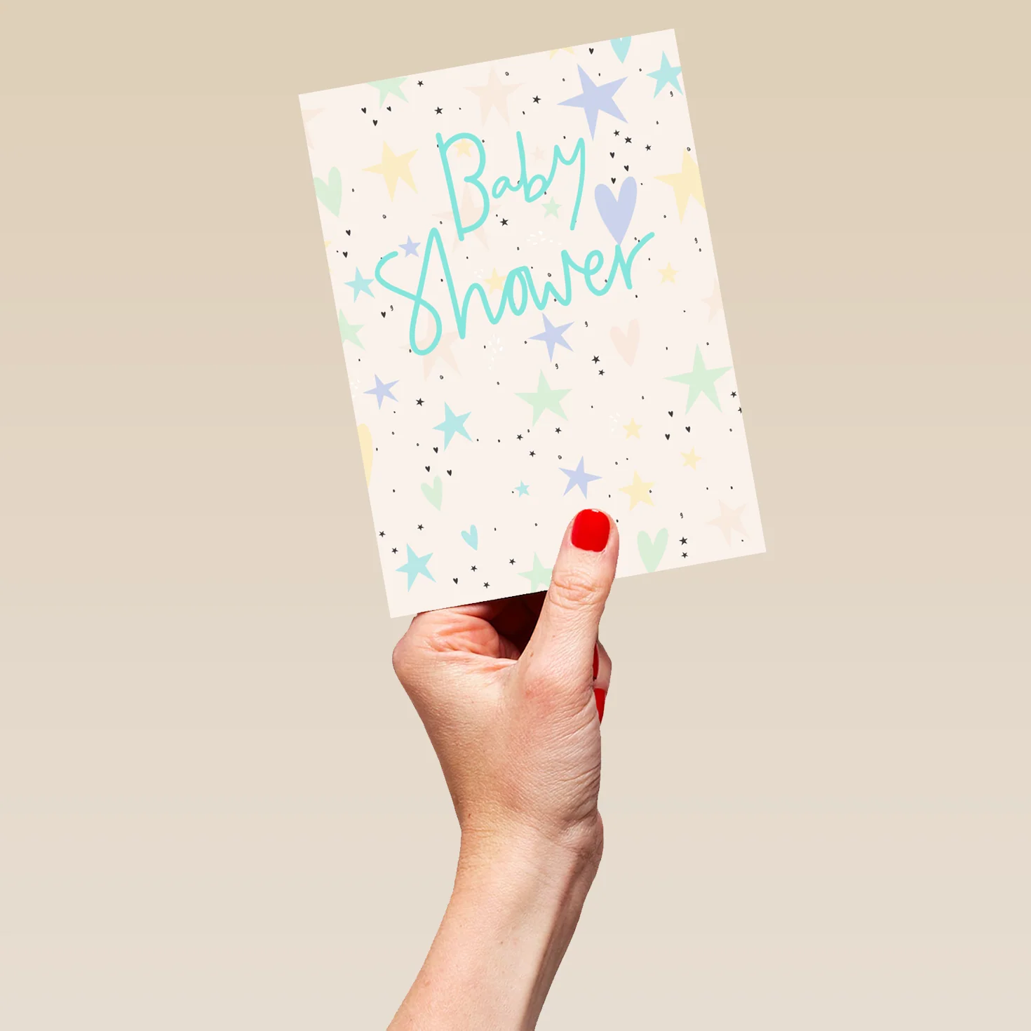 Personalised Baby Shower Celebration Stars Card - Image 5