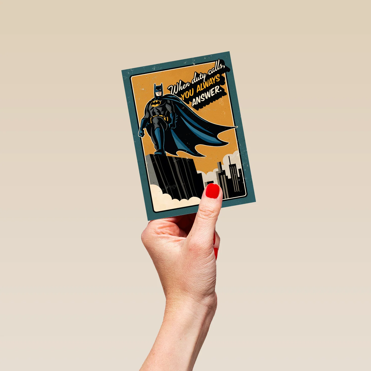 Personalised Batman Gotham DC Comics Happy Father's Day Card - Image 4