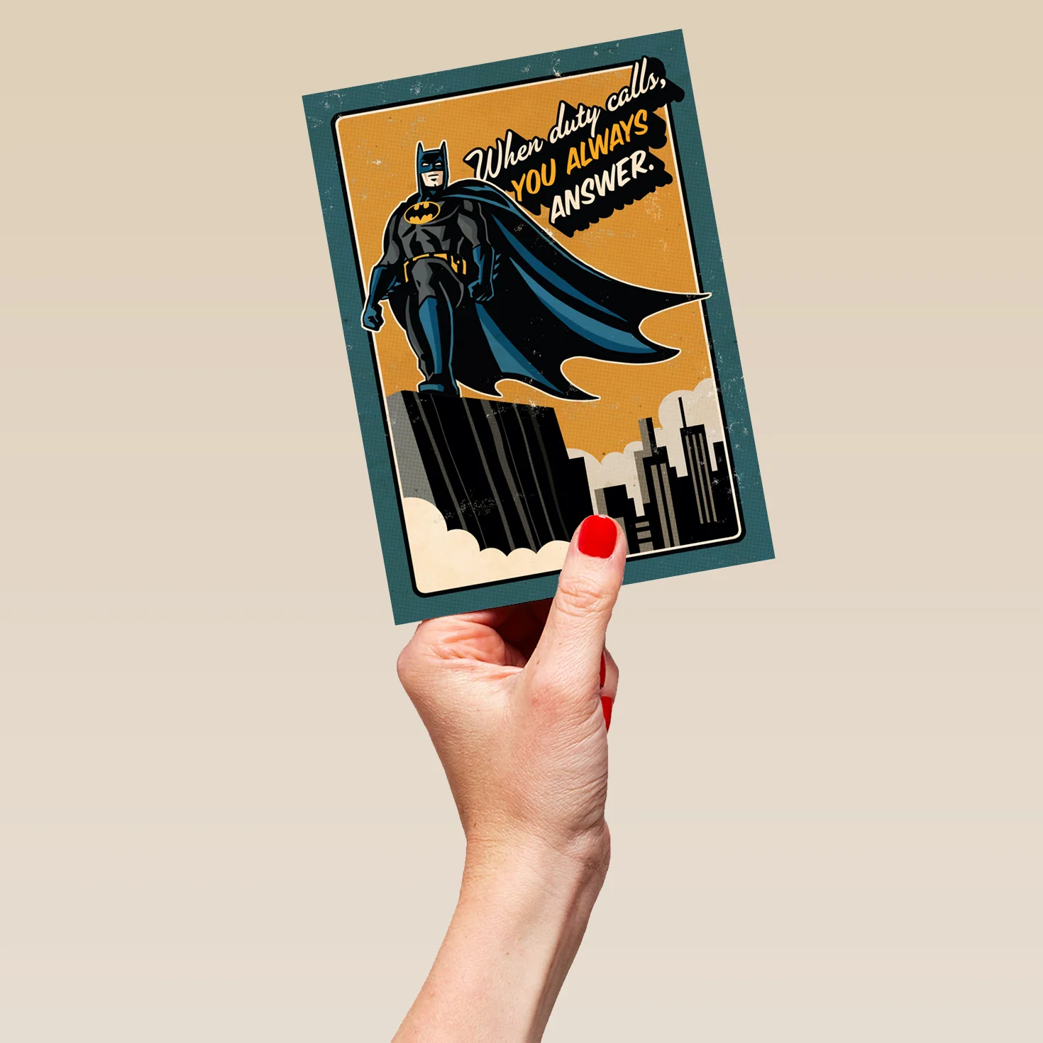 Personalised Batman Gotham DC Comics Happy Father's Day Card - Image 5