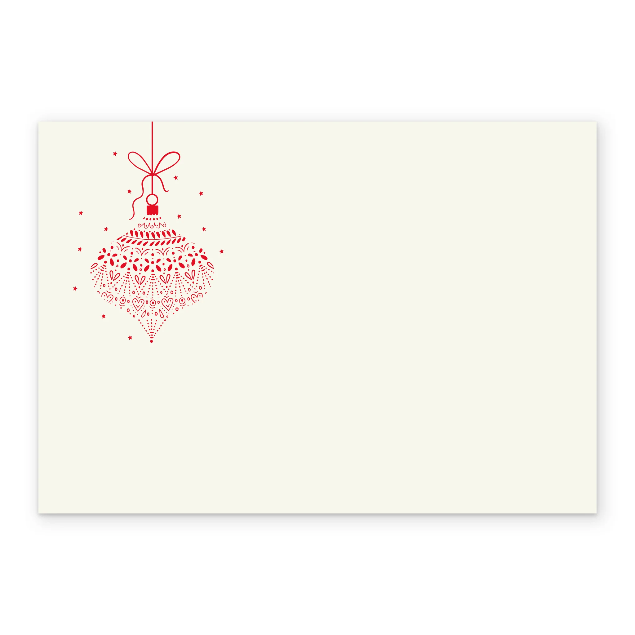 Personalised Bauble Christmas Card For Mum - Image 3