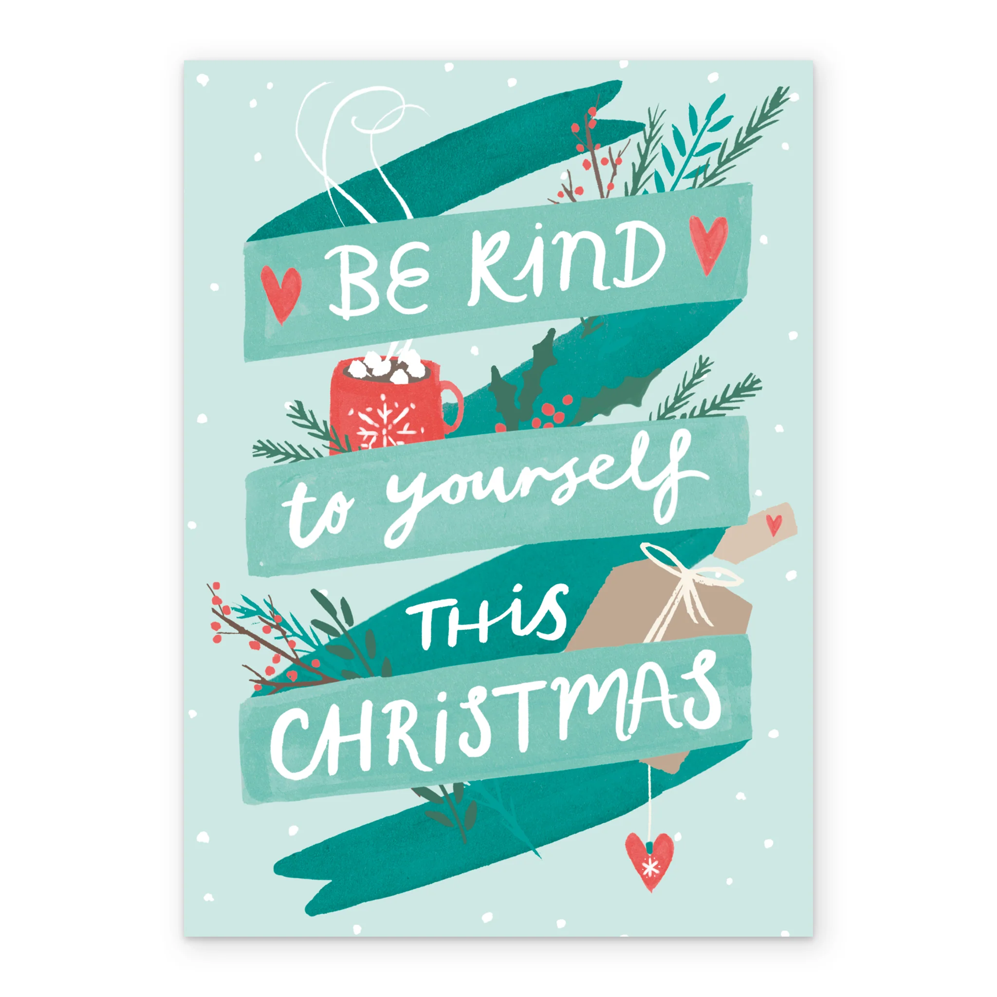 Personalised Be Kind To Yourself Christmas Card - Image 2