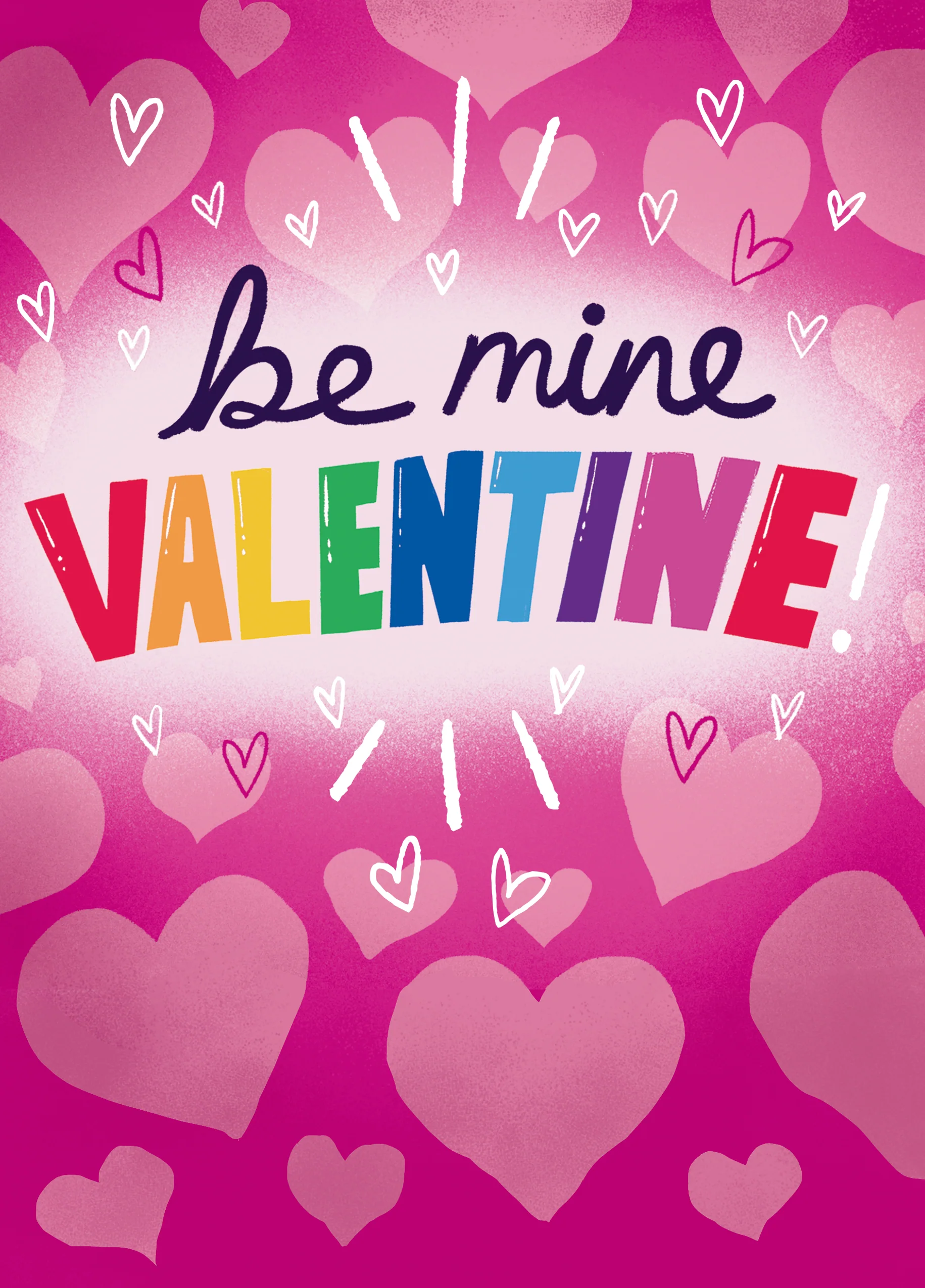 Personalised Be Mine Valentine Valentine's Day Card