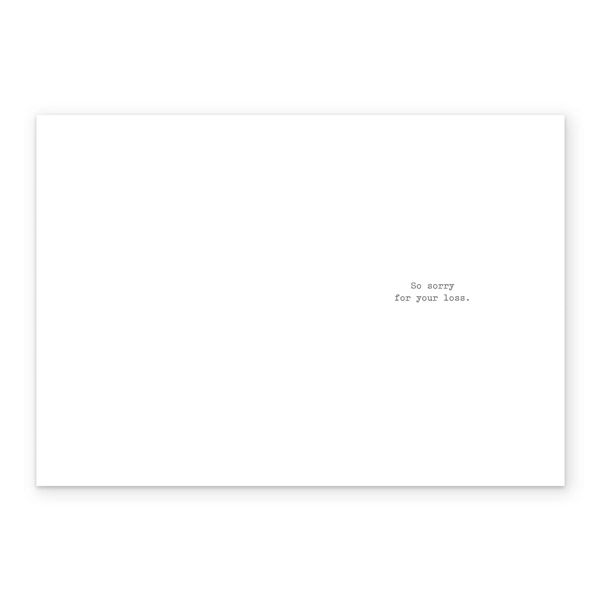 Personalised Bear with Heart Sorry For Your Loss Sympathy Card - Image 3