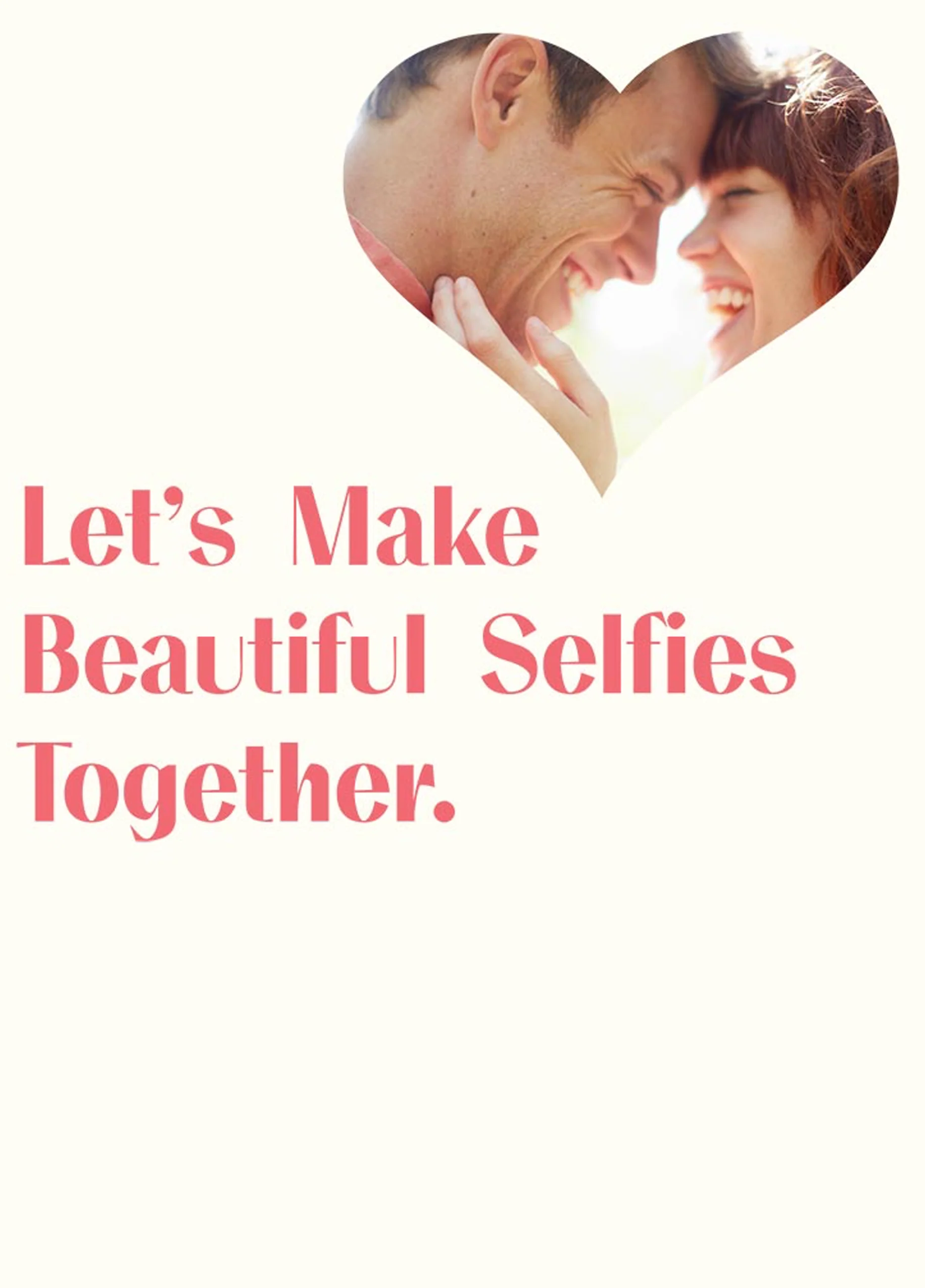 Personalised Beautiful Selfies Of Husband Card