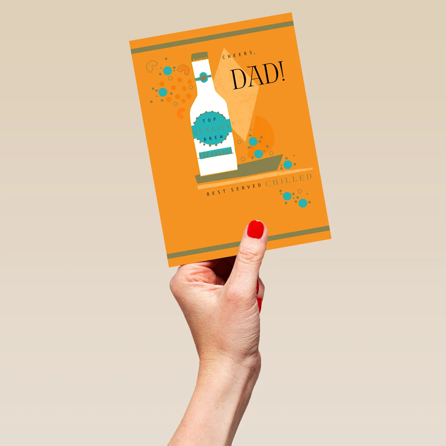 Personalised Beer Bottle Dad Celebrate Card - Image 5