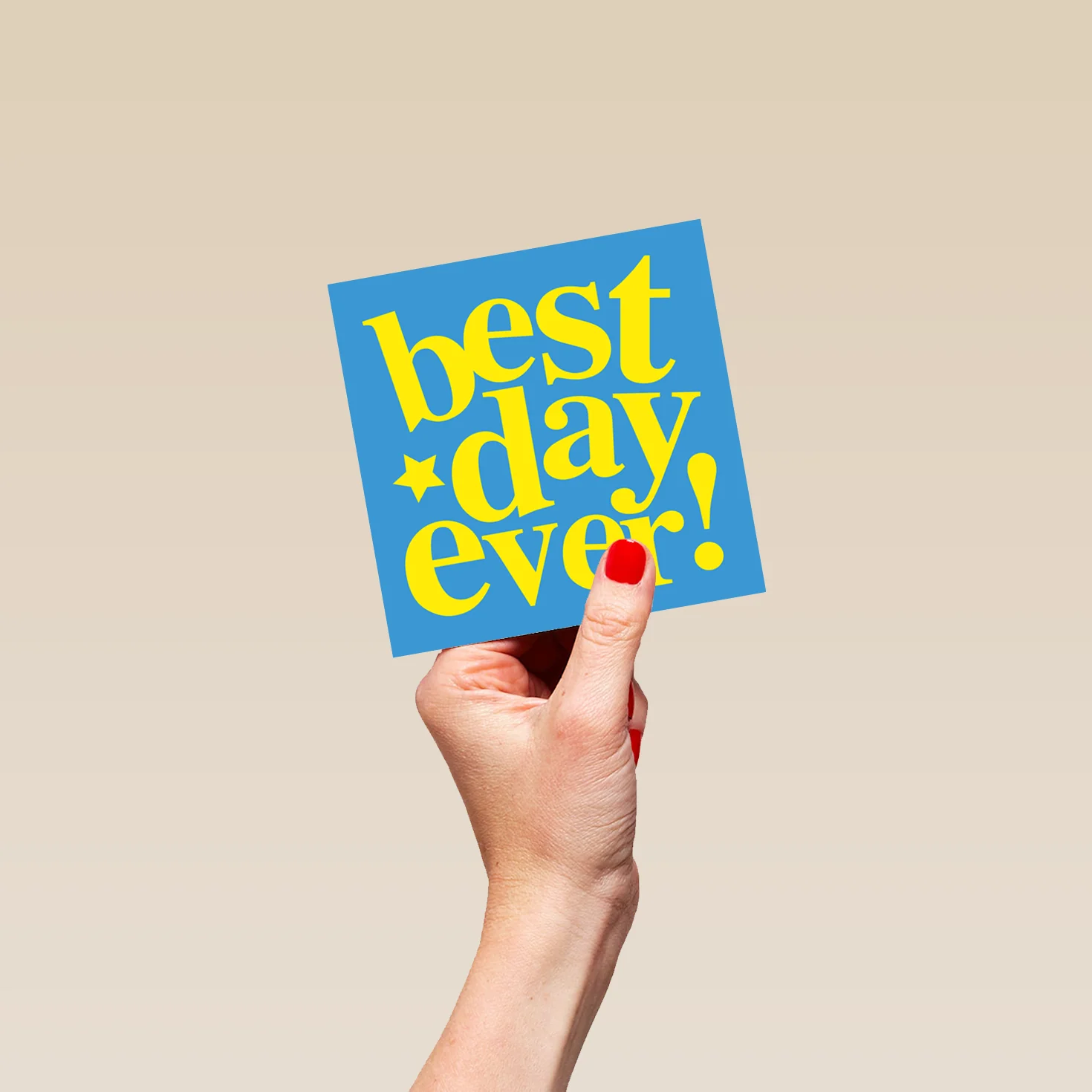 Personalised 'Best Day Ever!' Blue Birthday Card for Him - Image 4