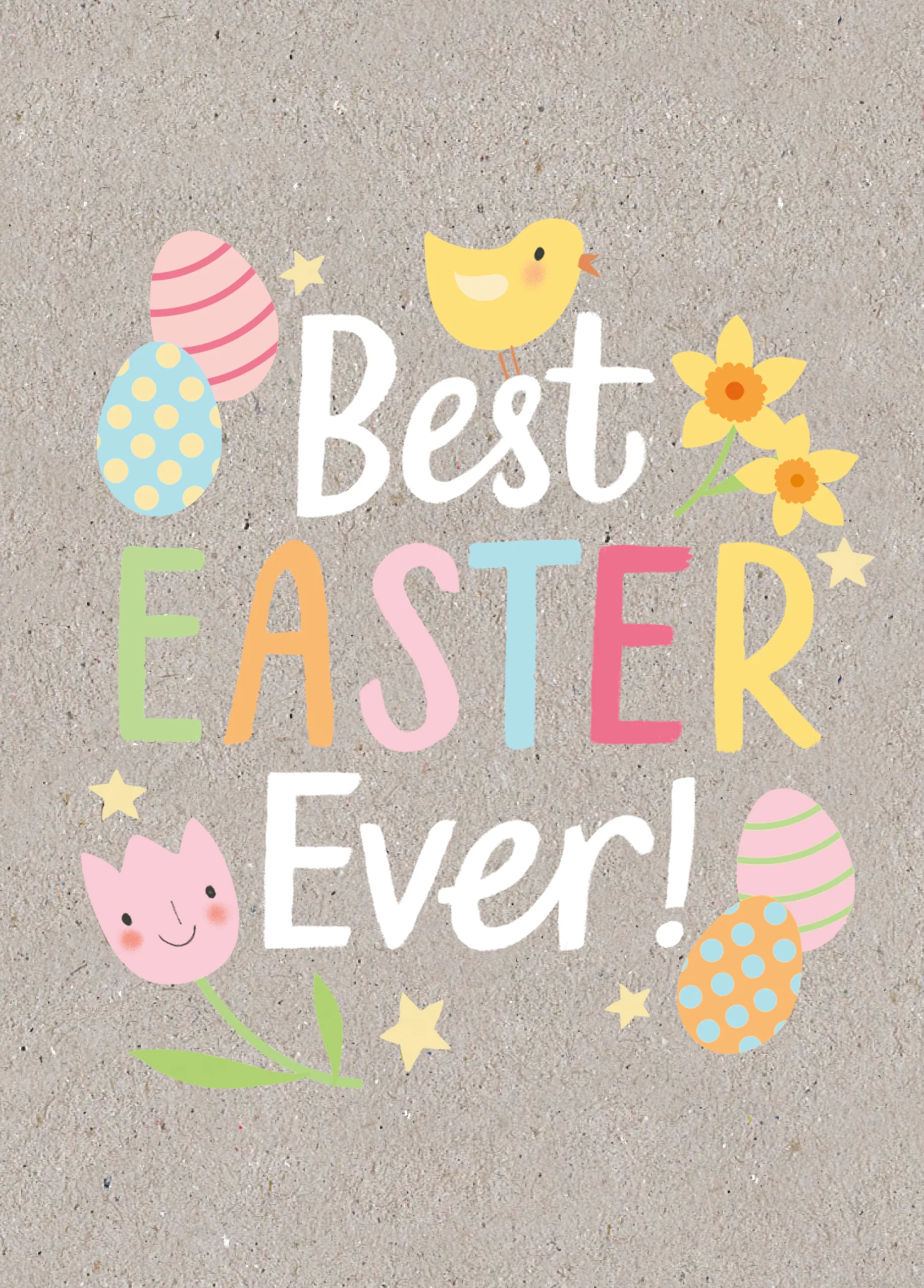 Personalised Best Ever Easter Card