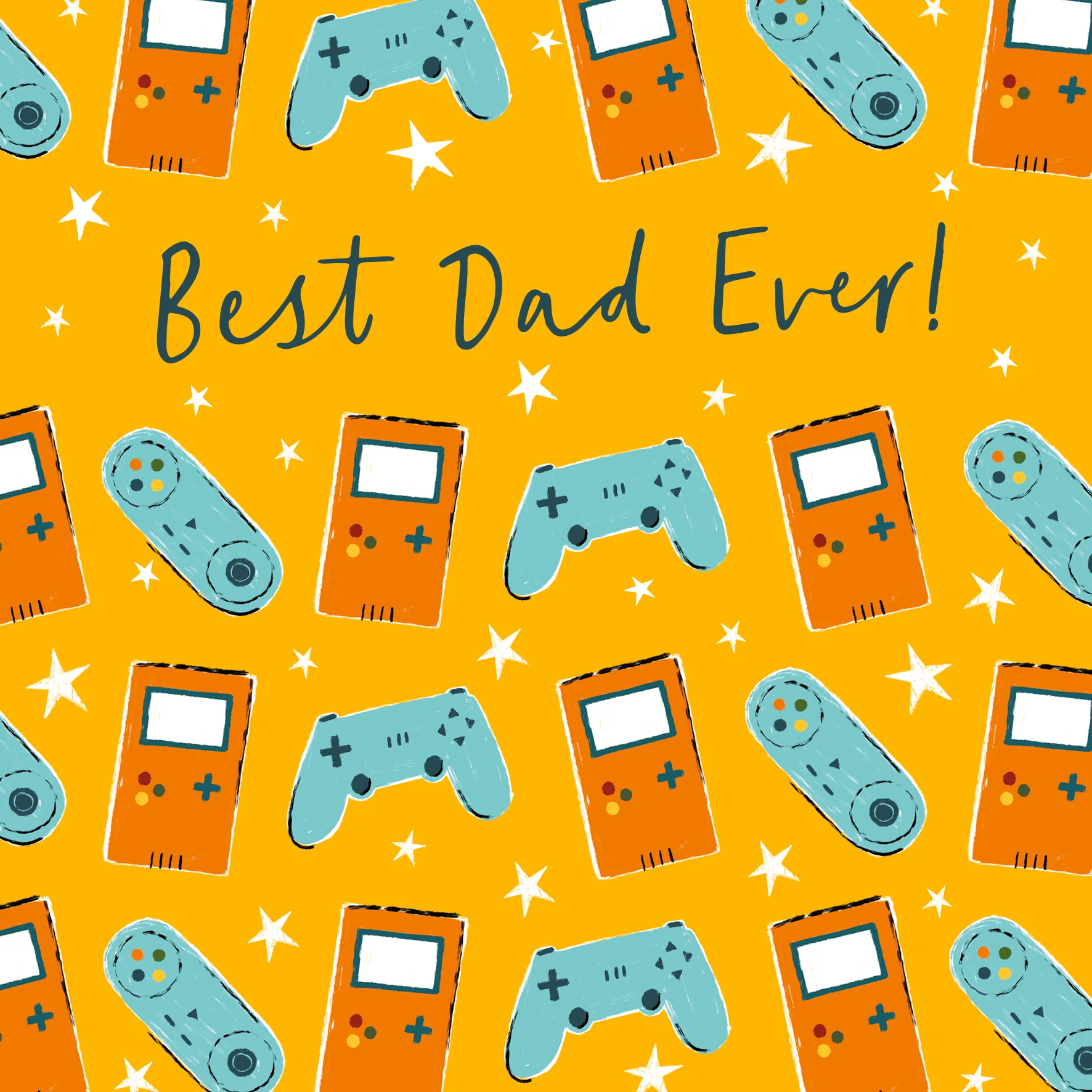 Personalised 'Best Ever' Gaming Themed Father's Day Card for Dad