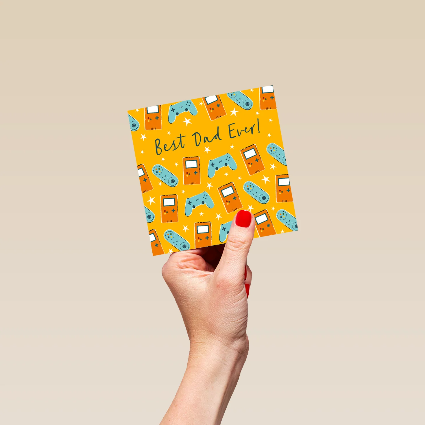 Personalised 'Best Ever' Gaming Themed Father's Day Card for Dad - Image 4