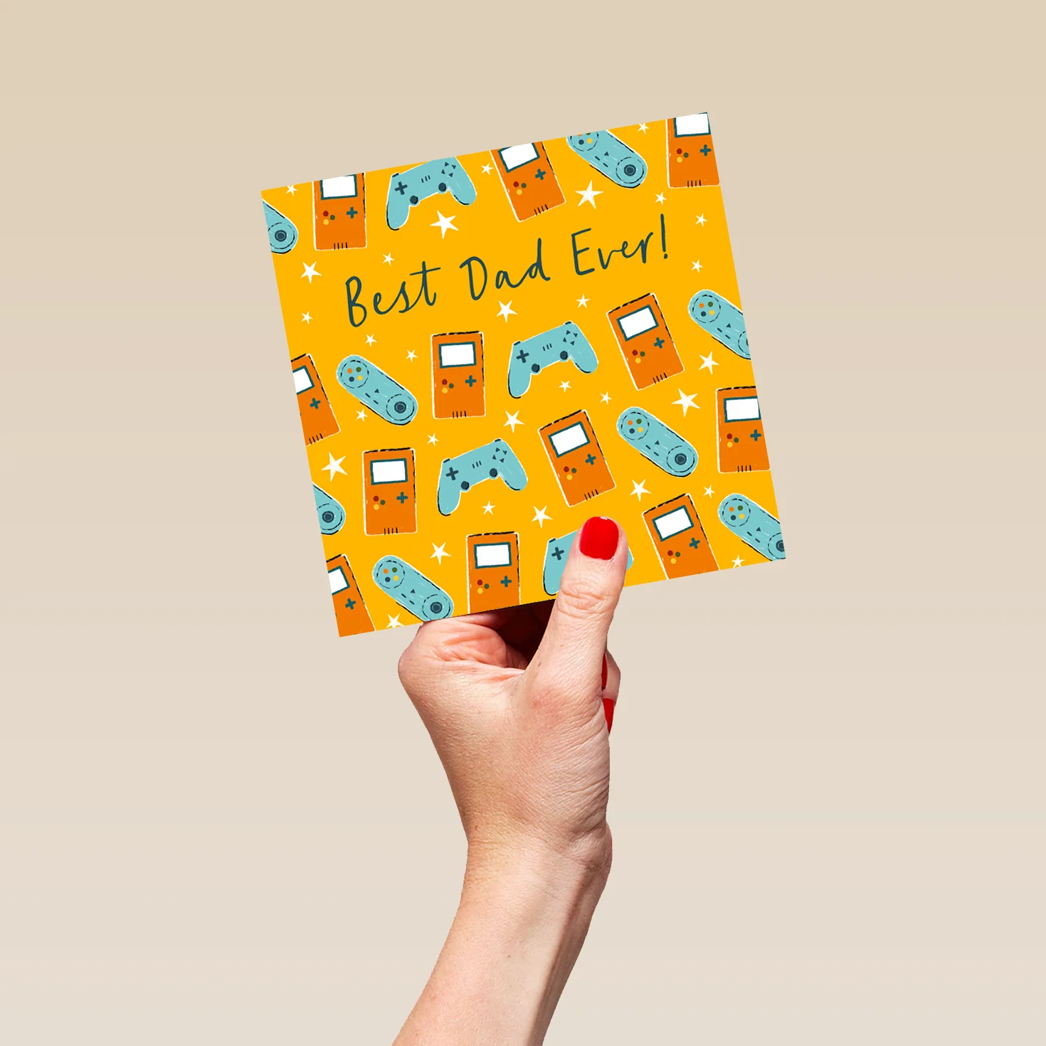 Personalised 'Best Ever' Gaming Themed Father's Day Card for Dad - Image 5