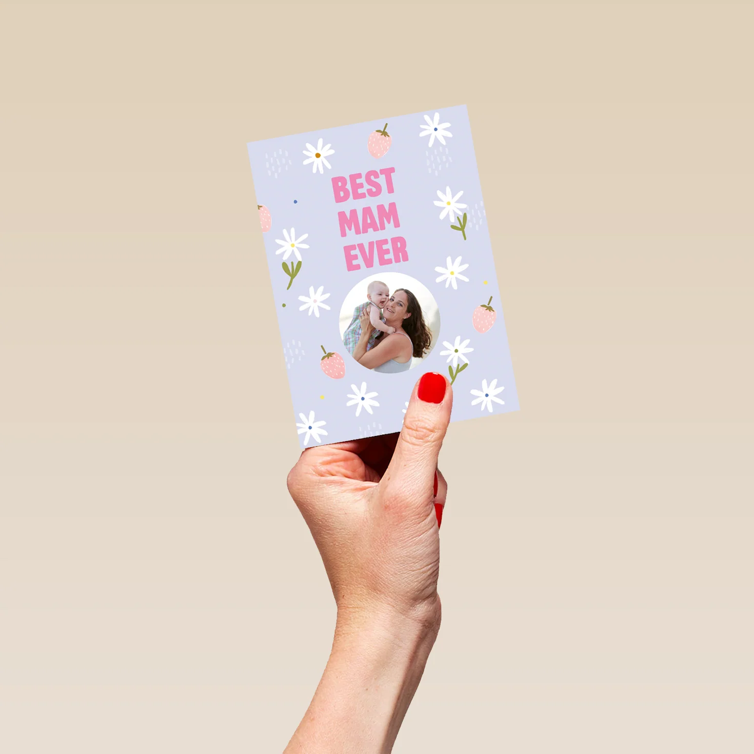 Personalised Best Mam Ever Mother's Day Photo Upload Card - Image 4