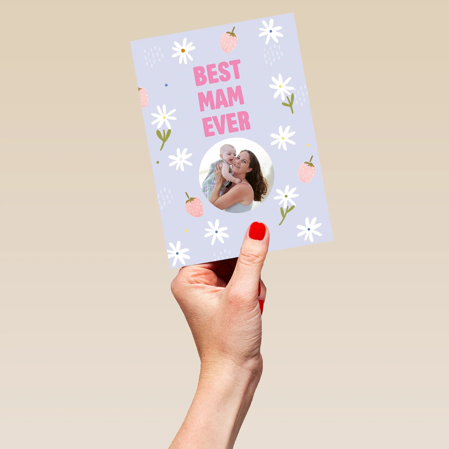 Personalised Best Mam Ever Mother's Day Photo Upload Card - Image 5