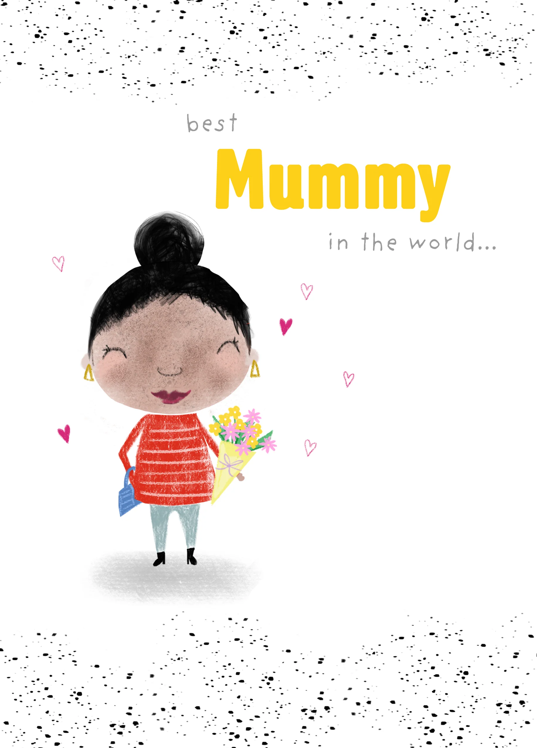 Personalised Best Mummy in The World Mother's Day Card For Mummy