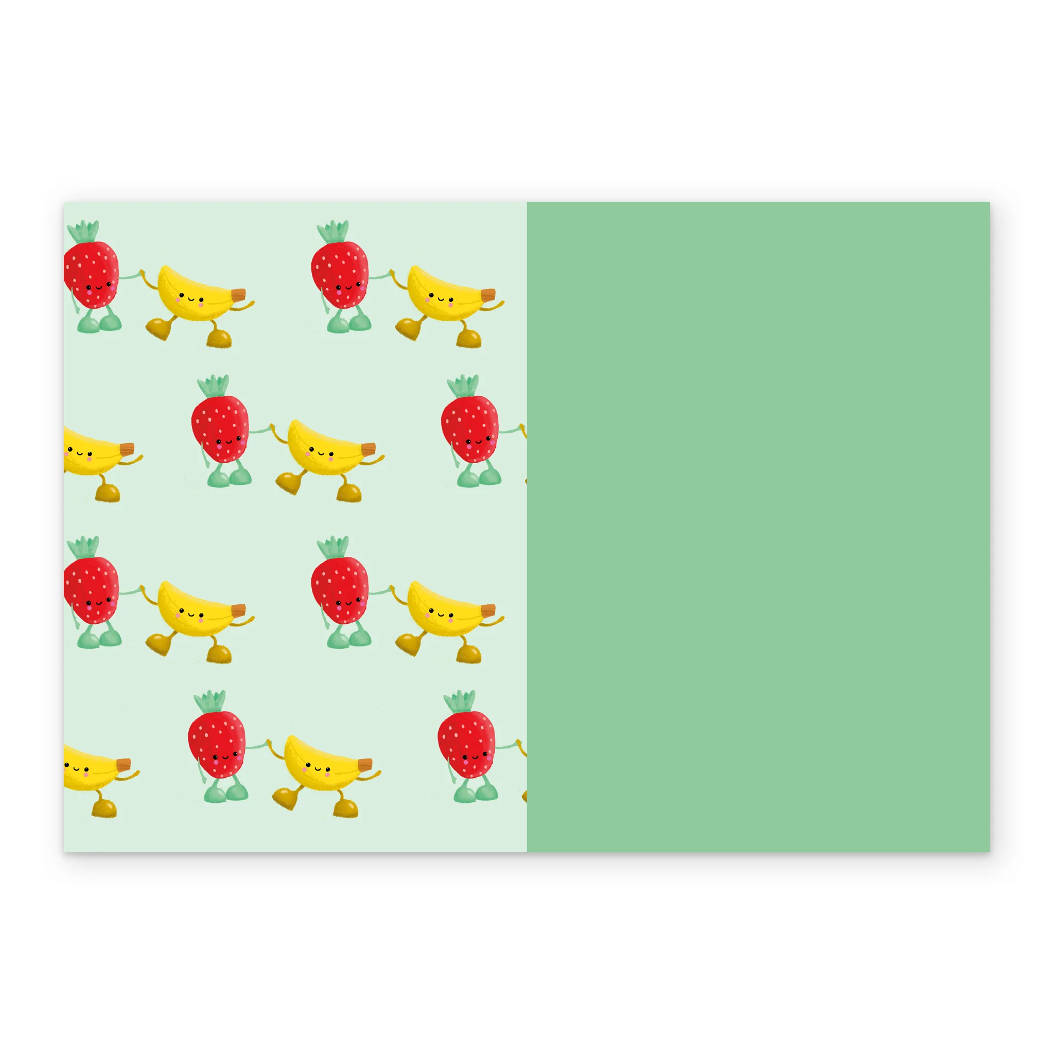 Personalised Better Together Strawberry & Banana 'Sweet' Illustrated Birthday Card - Image 3