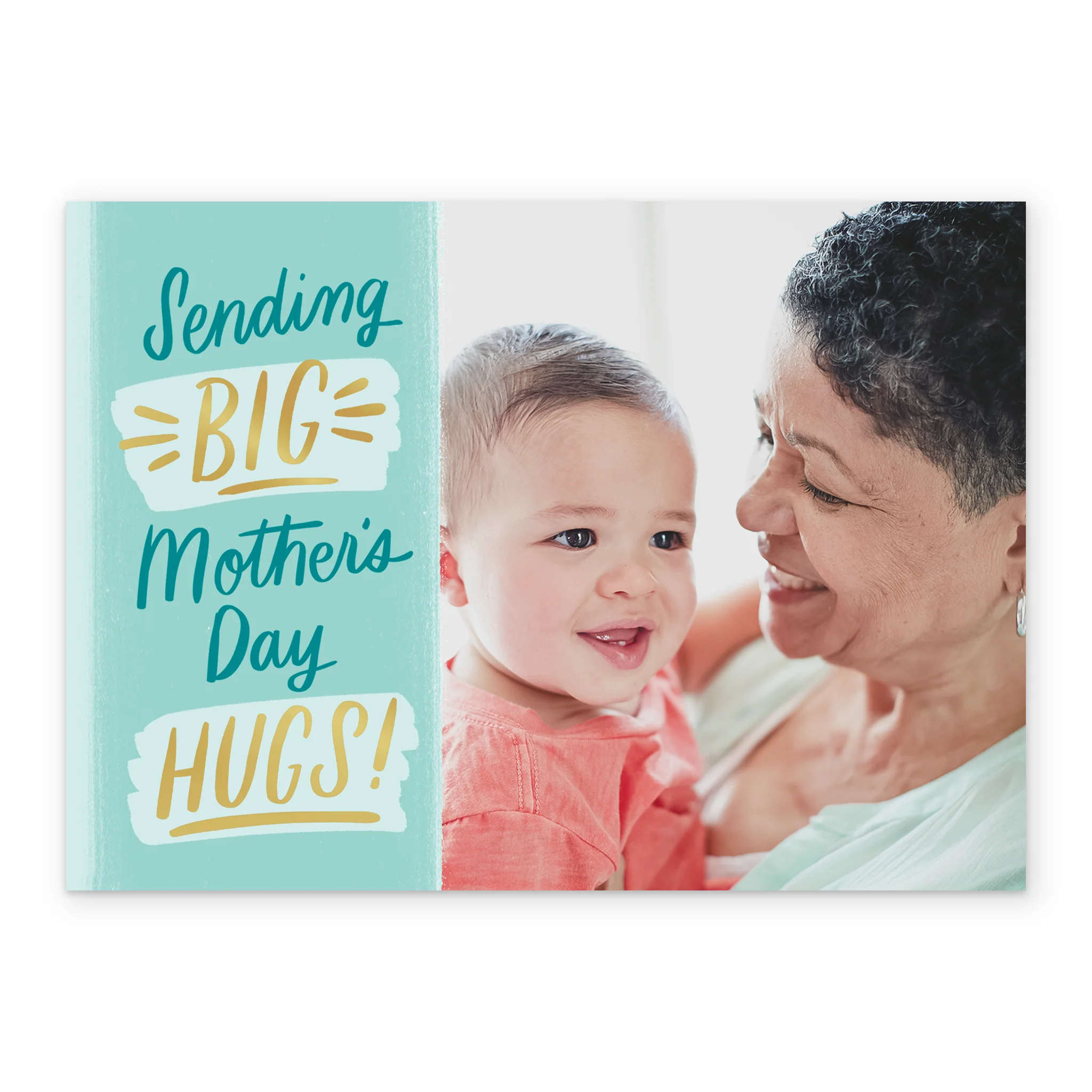Personalised Big Hugs Photo Upload Mother's Day Card - Image 2