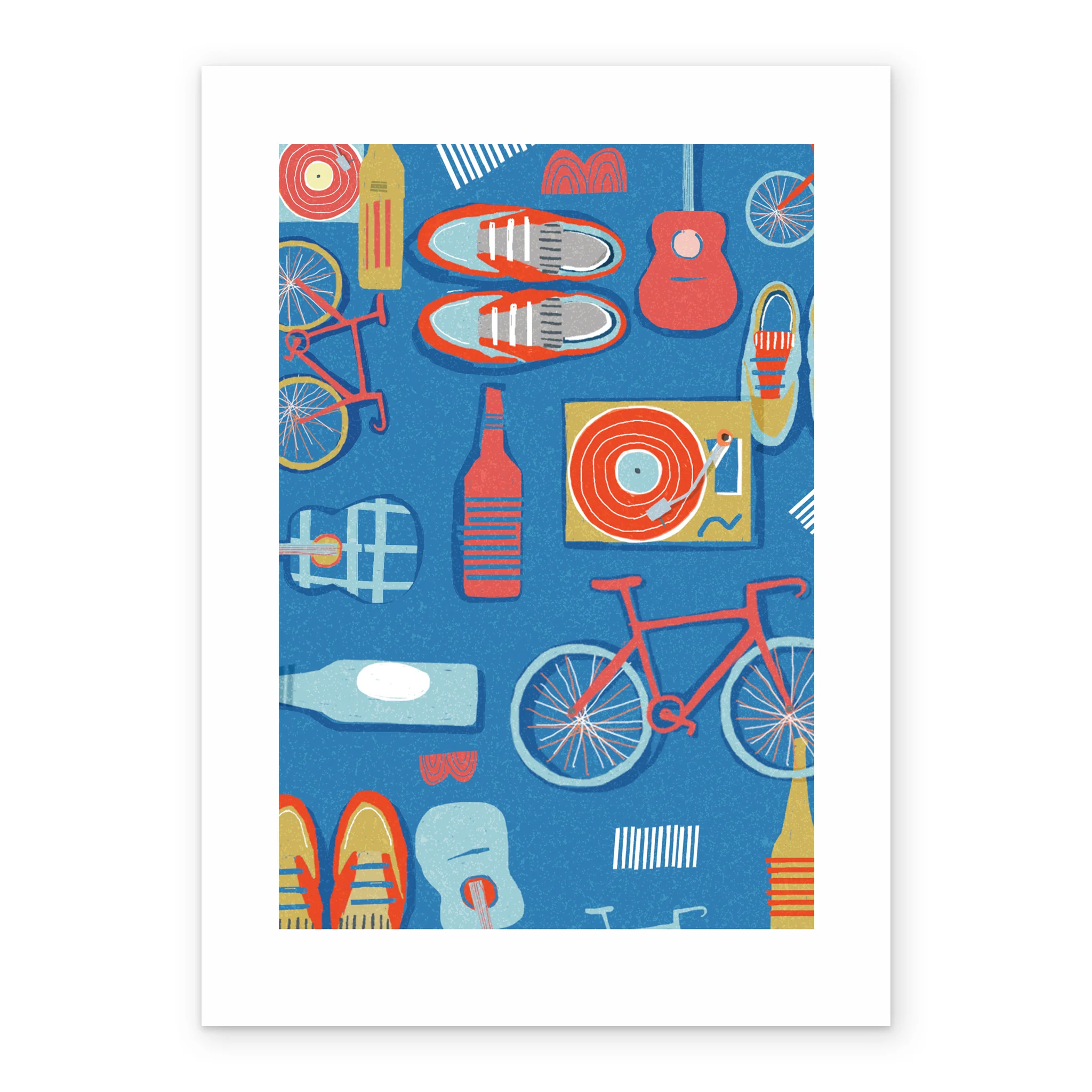 Personalised Bike Trainers and Guitar Card - Image 2