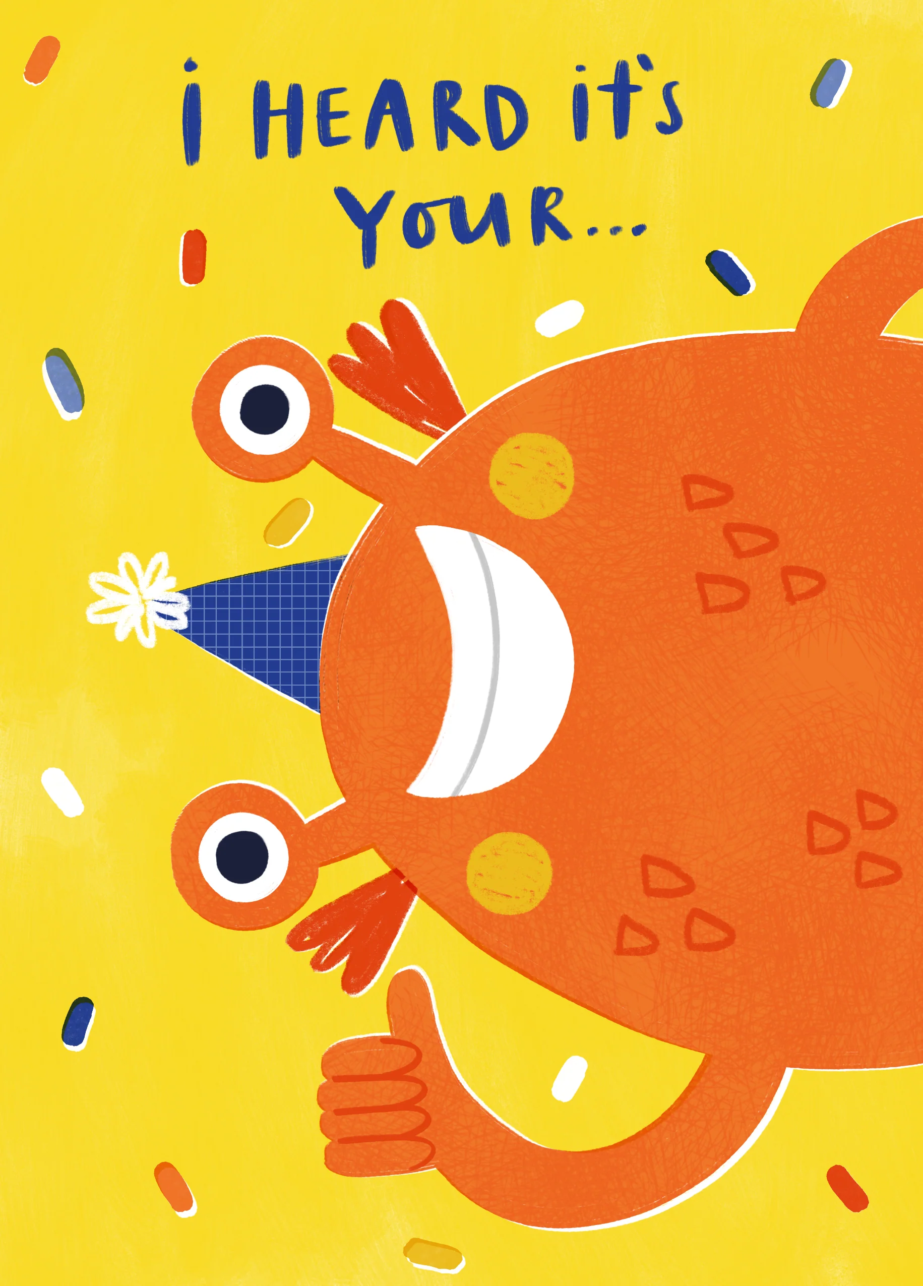 Personalised Birth-Yay Monster Kids Birthday Card