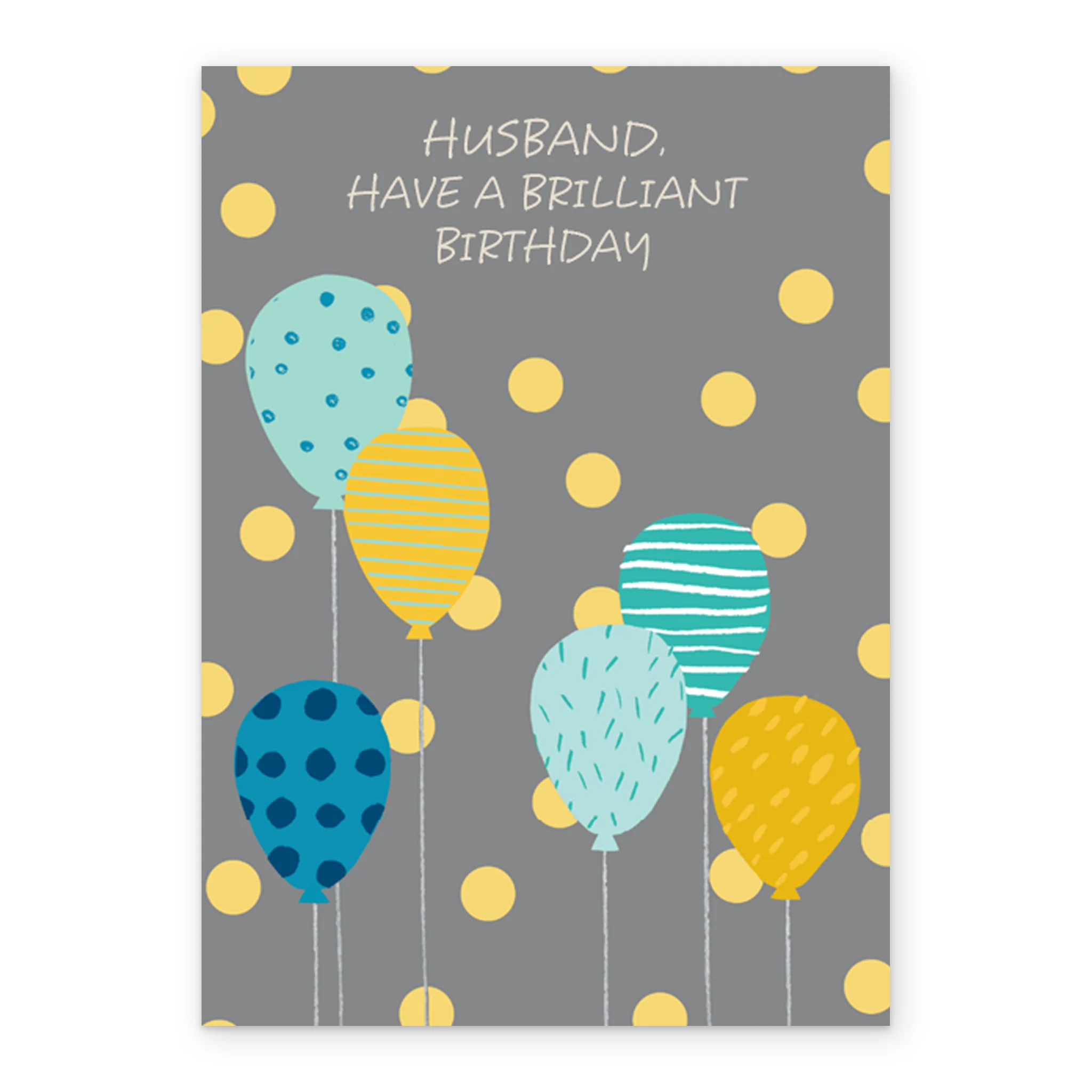 Personalised Birthday Balloons Husband Card - Image 2