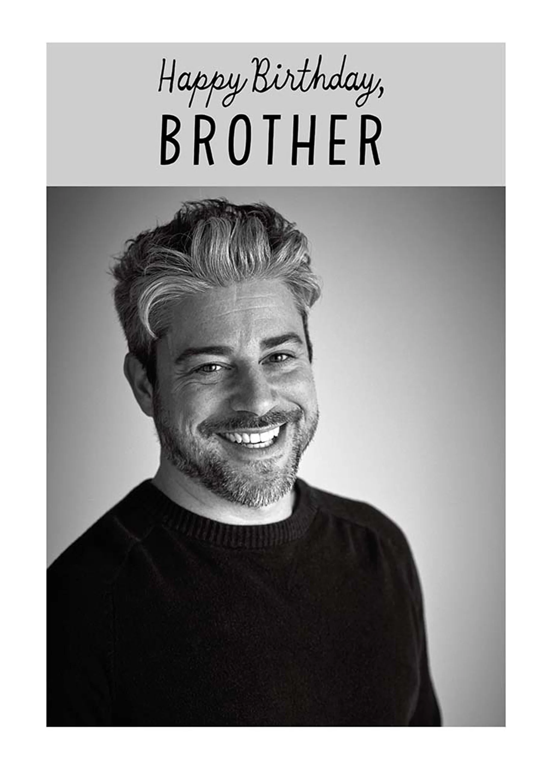 Personalised Birthday Brother Photo Card