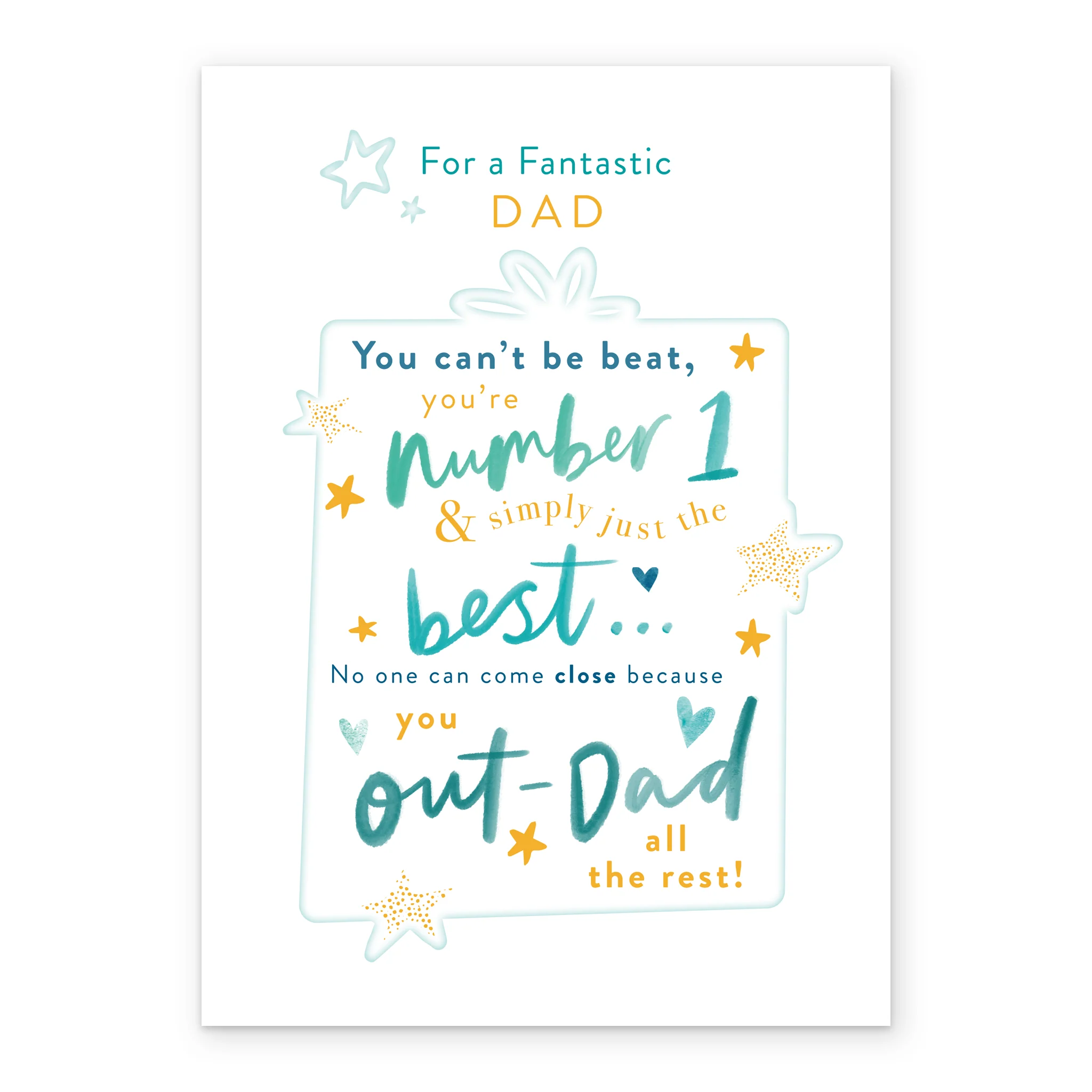 Personalised Birthday Card for Dad - Word-Filled Gift Design - Image 2
