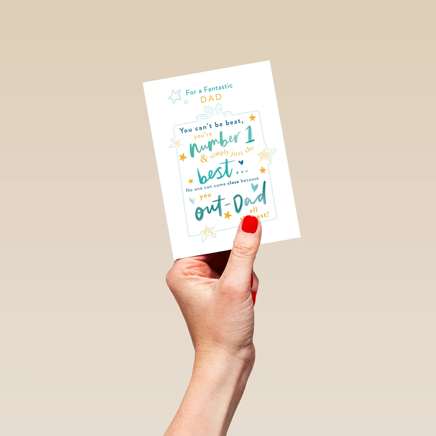 Personalised Birthday Card for Dad - Word-Filled Gift Design - Image 4