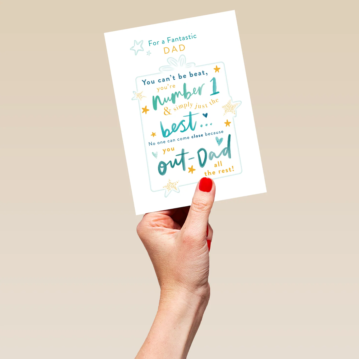 Personalised Birthday Card for Dad - Word-Filled Gift Design - Image 5