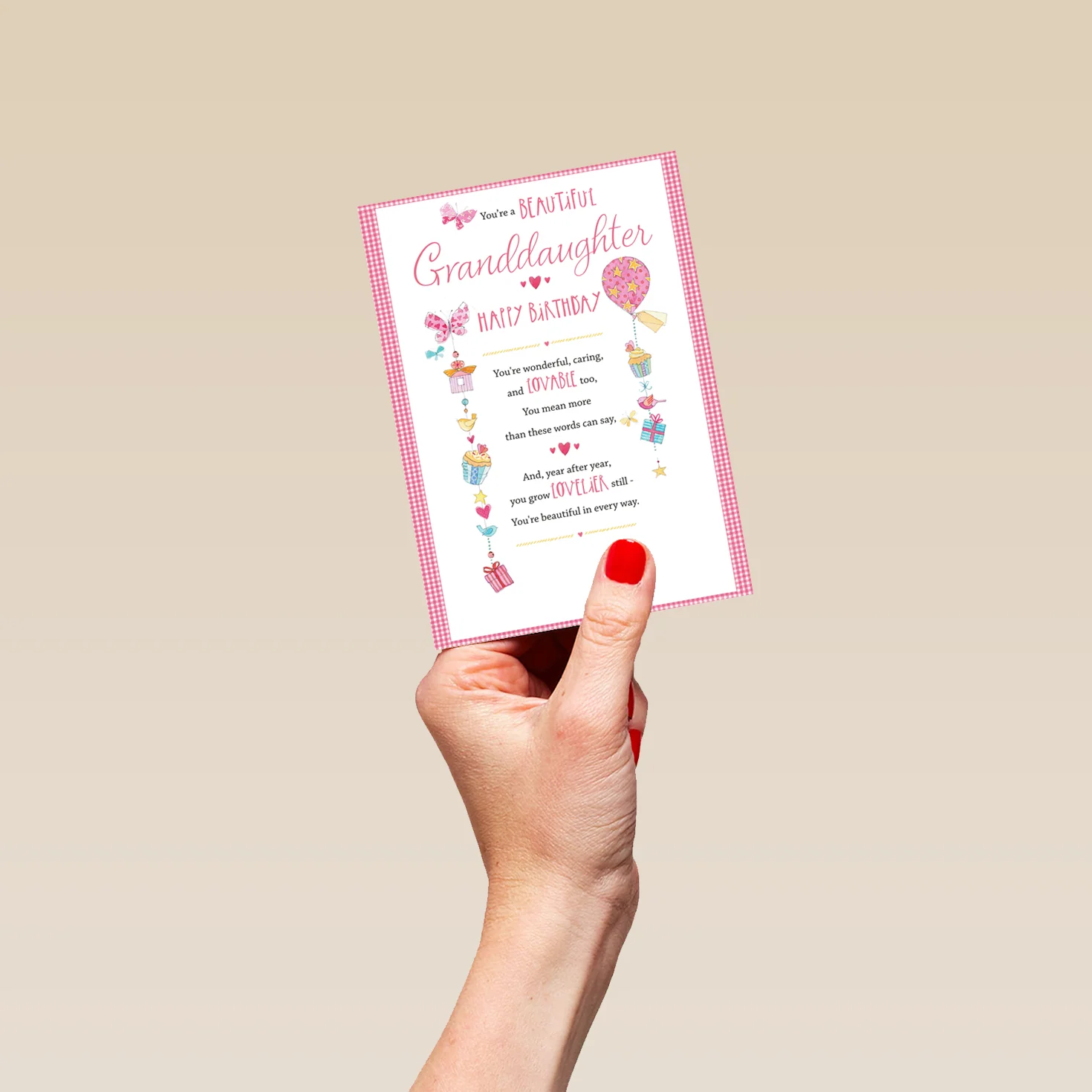 Personalised Birthday Card For Granddaughter - Image 4