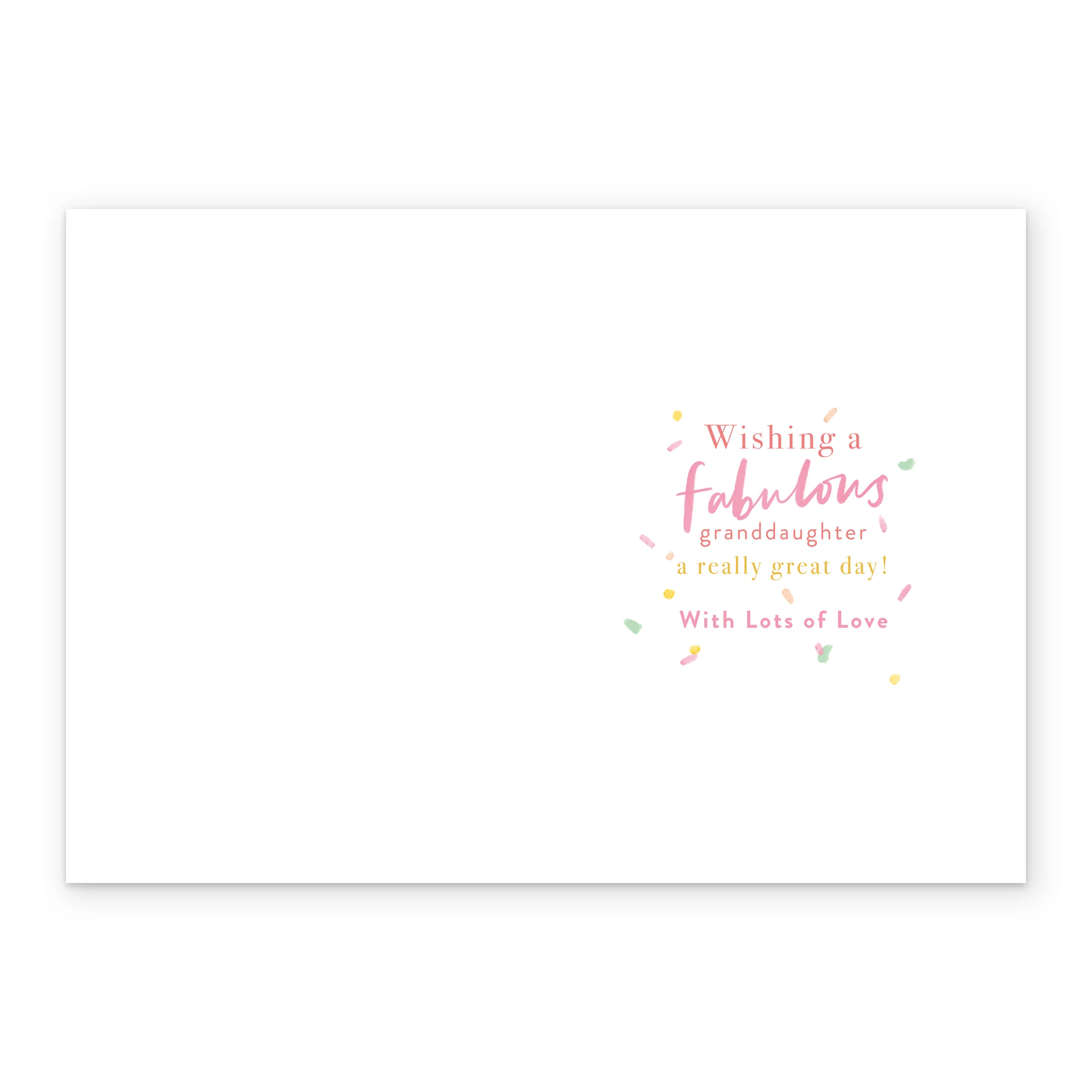 Personalised Birthday Card for Granddaughter - Word-Filled Gift Design - Image 3