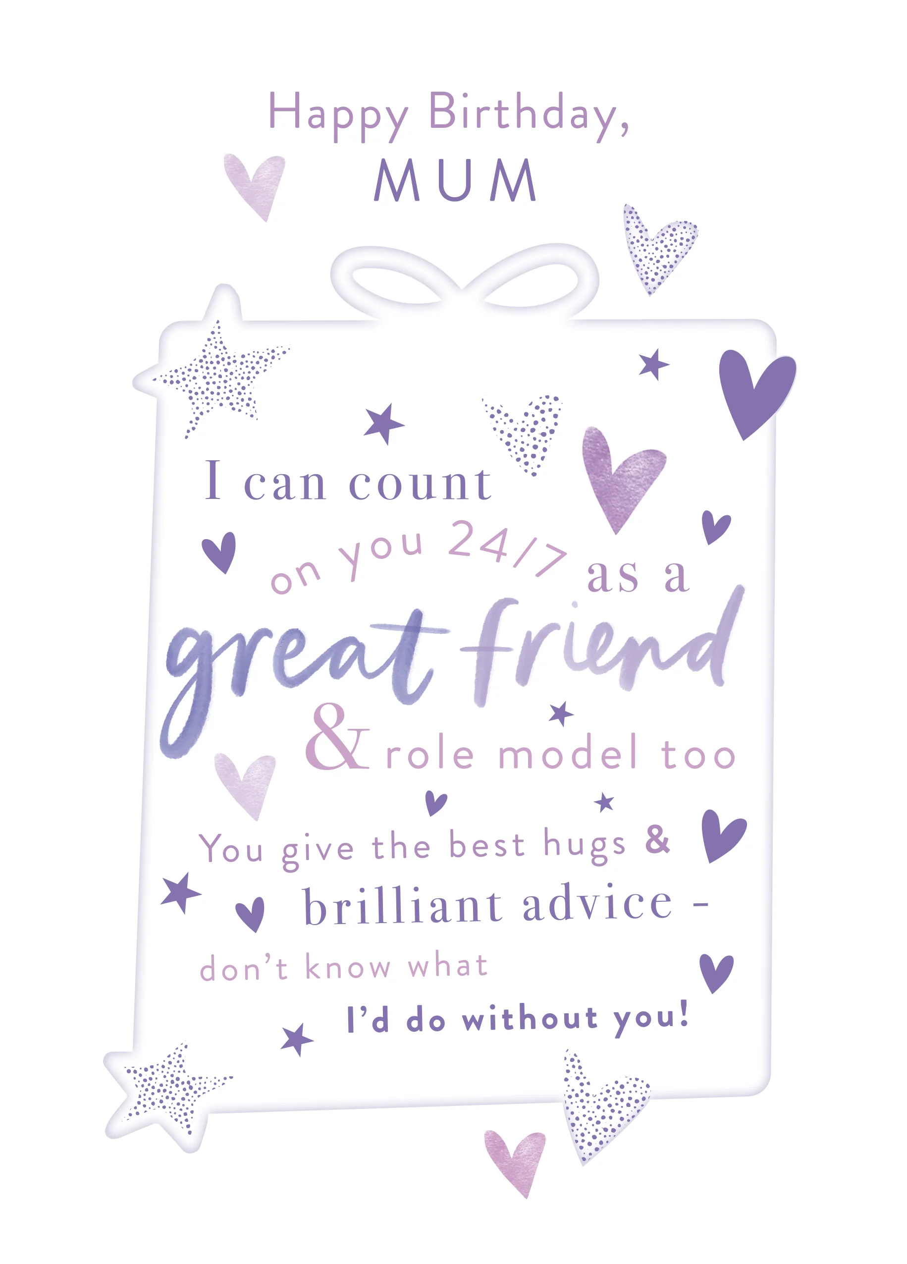 Personalised Birthday Card for Mum - Word-Filled Gift Design