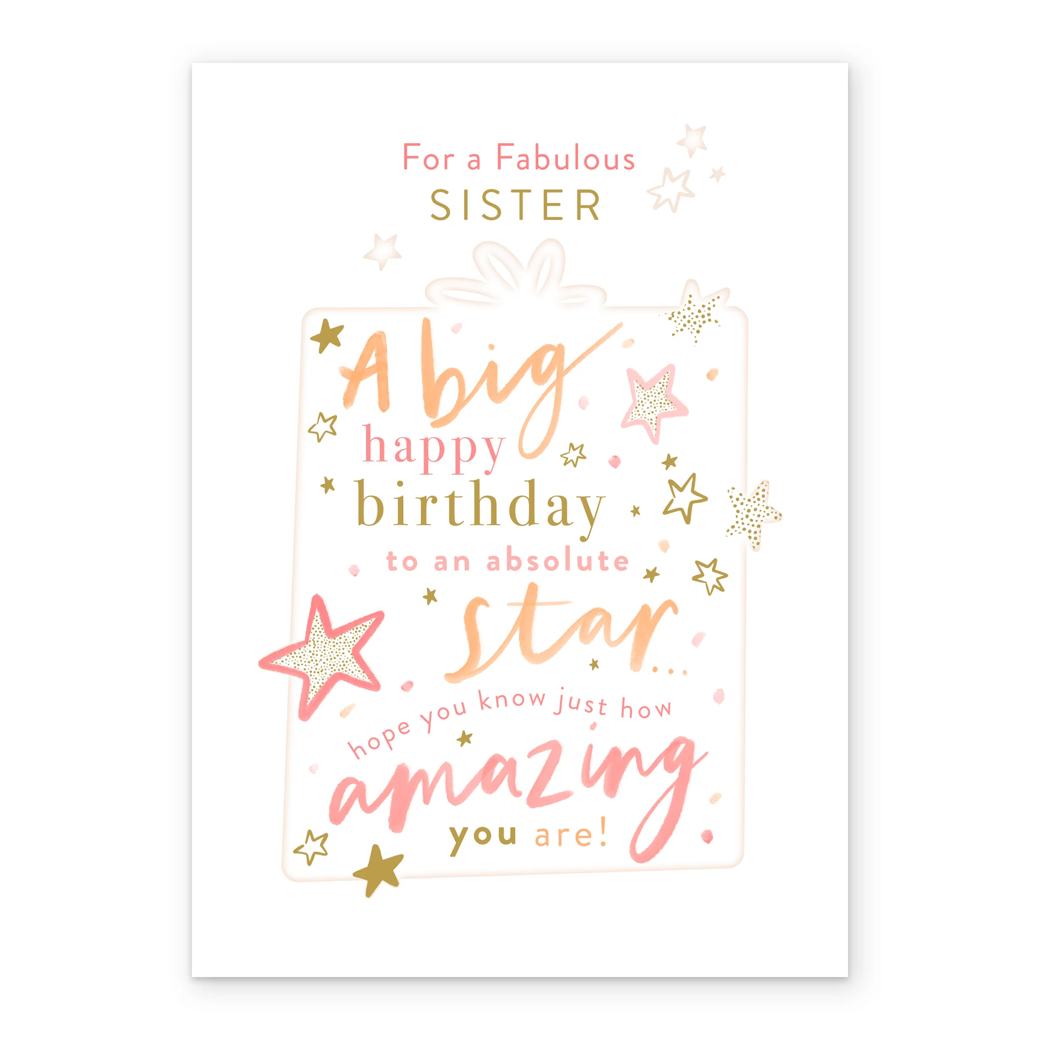 Personalised Birthday Card for Sister - Word-Filled Gift Design - Image 2