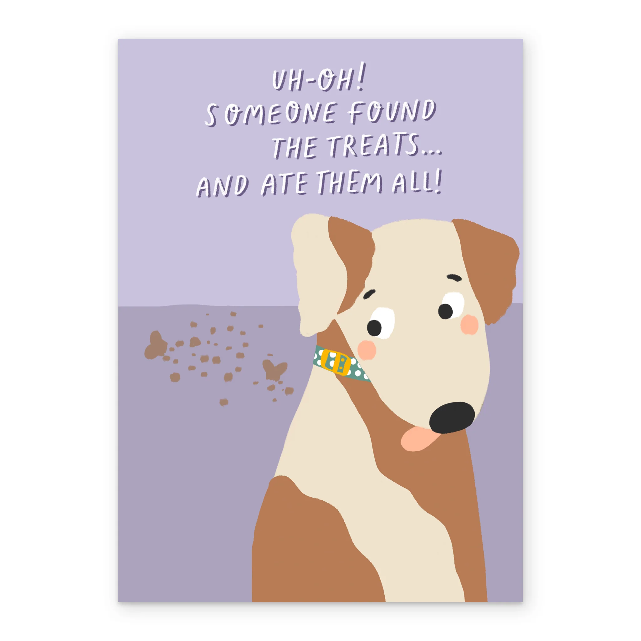 Personalised Birthday Card Funny Dog Treats Illustration - Image 2