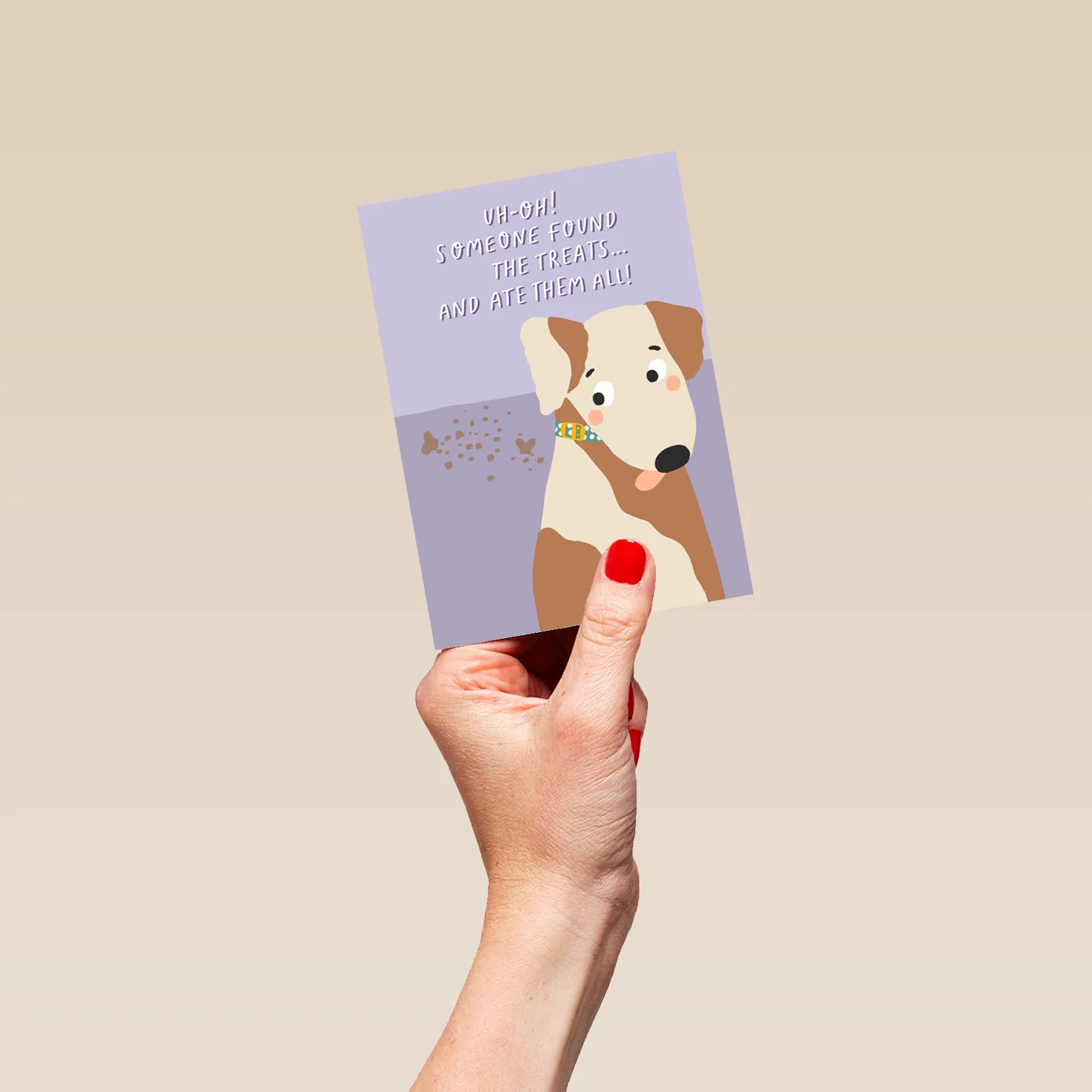 Personalised Birthday Card Funny Dog Treats Illustration - Image 4