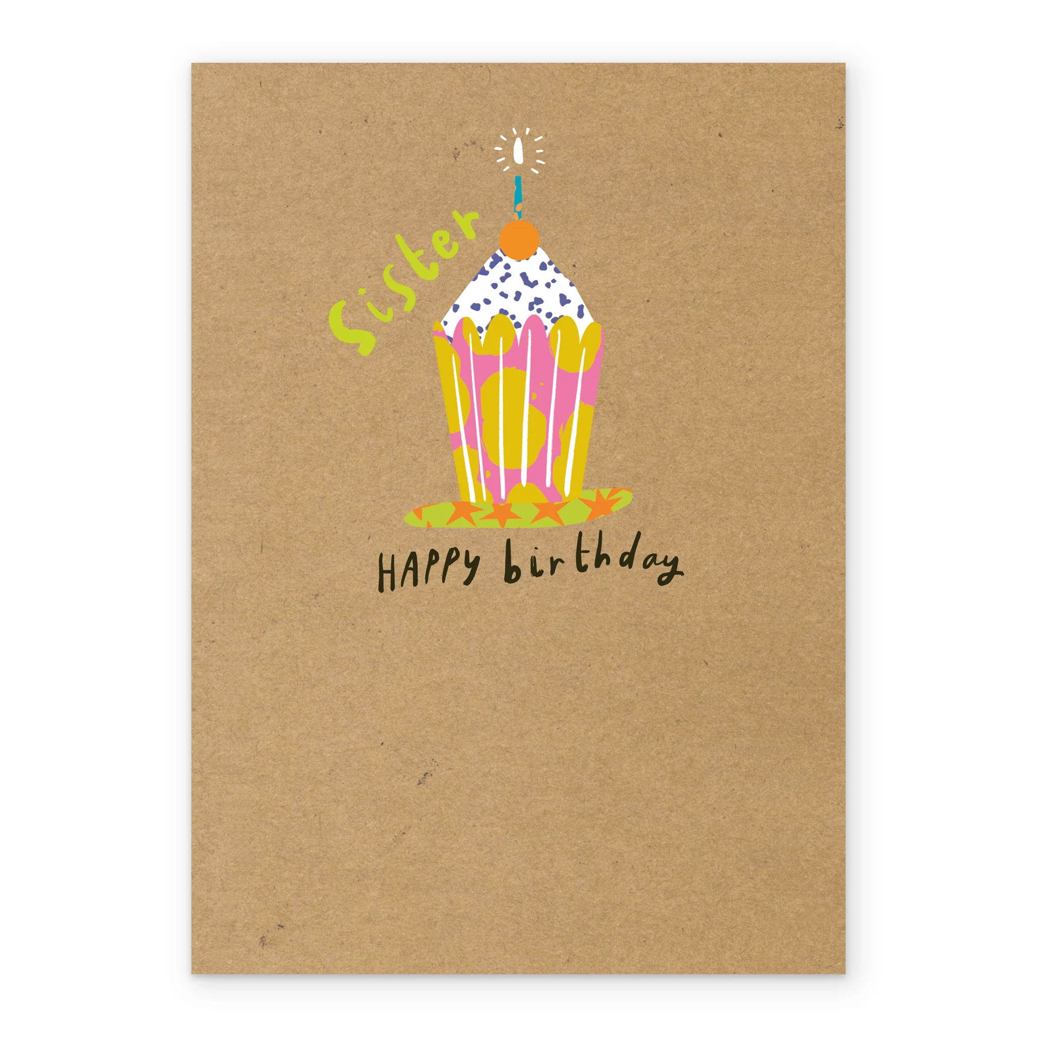 Personalised Birthday Cupcake Card For Sister - Image 2