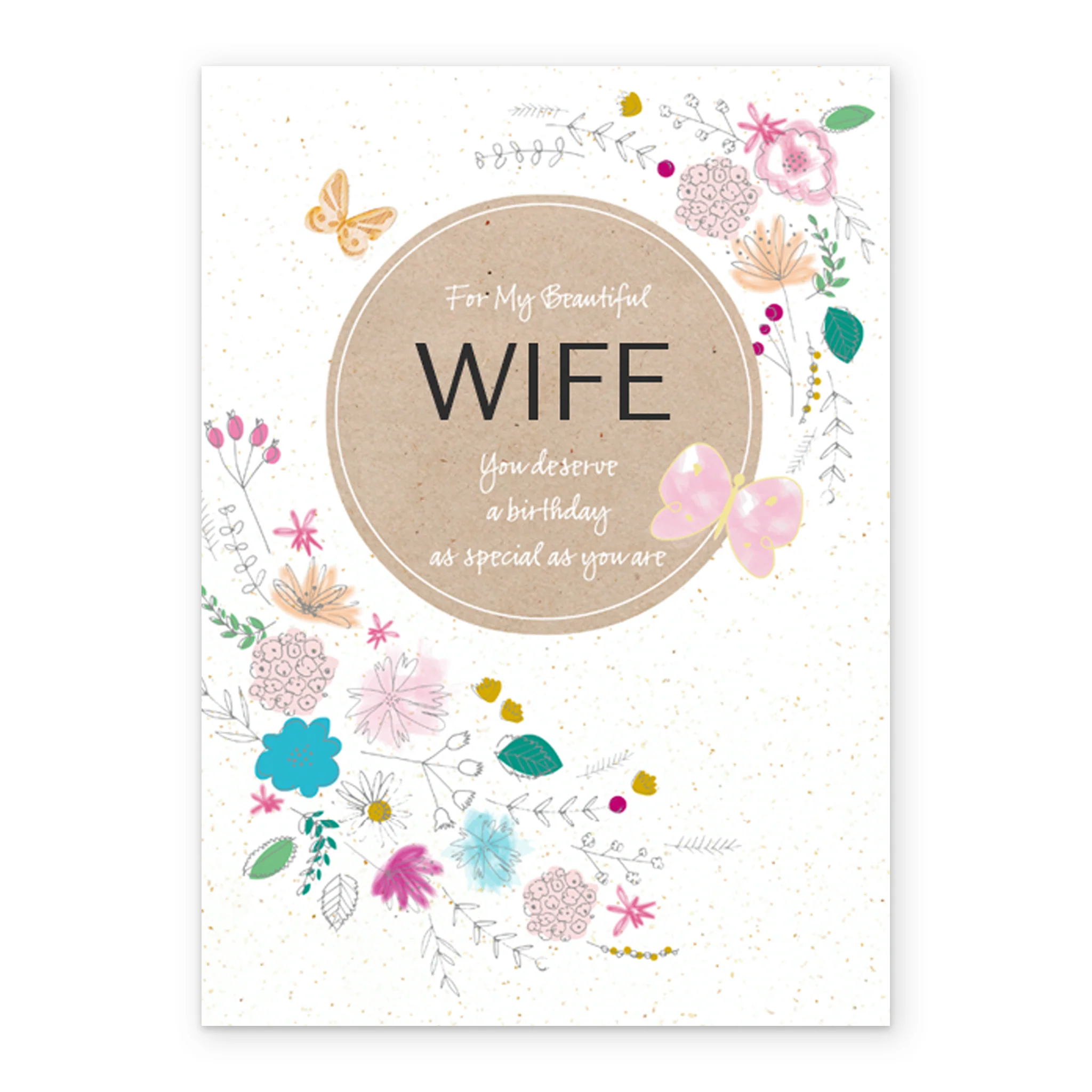 Personalised Birthday Flowers Card For Wife - Image 2