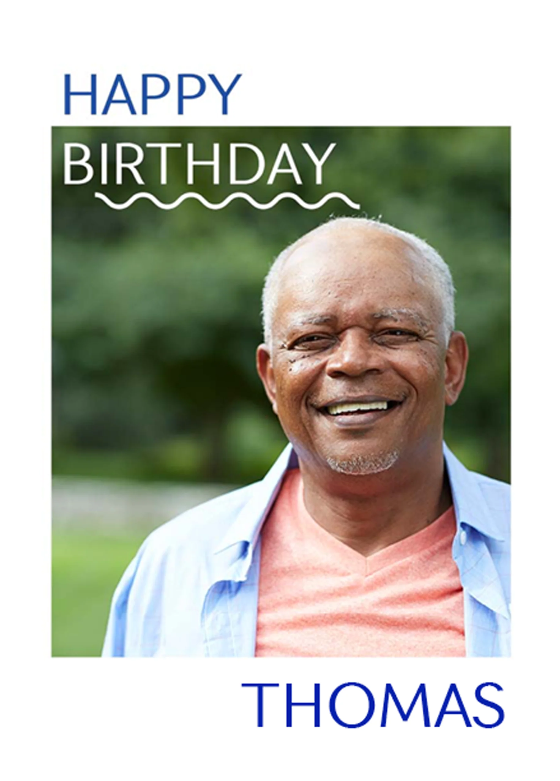 Personalised Birthday For Him Photo Card