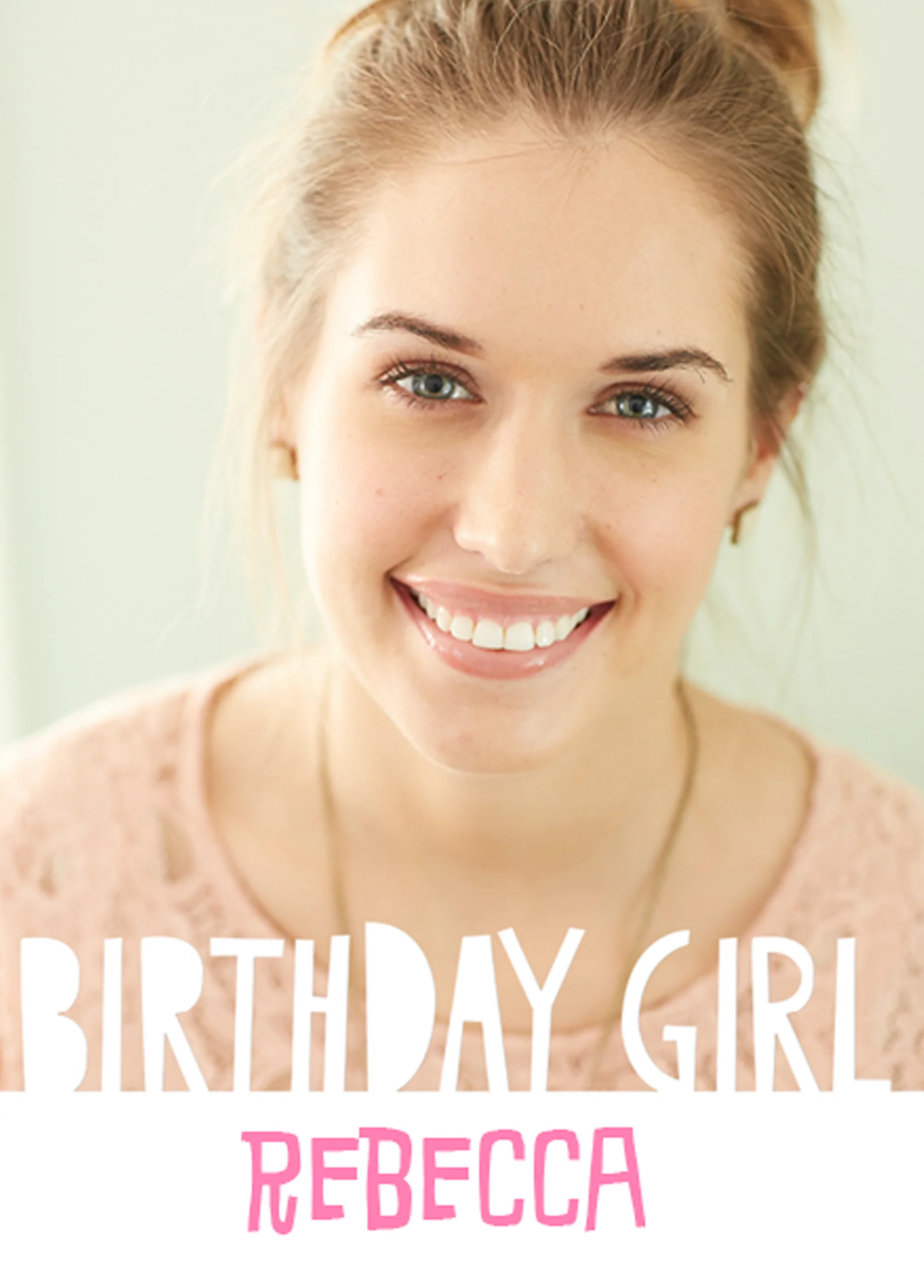 Personalised Birthday Girl Photo Frame Card
