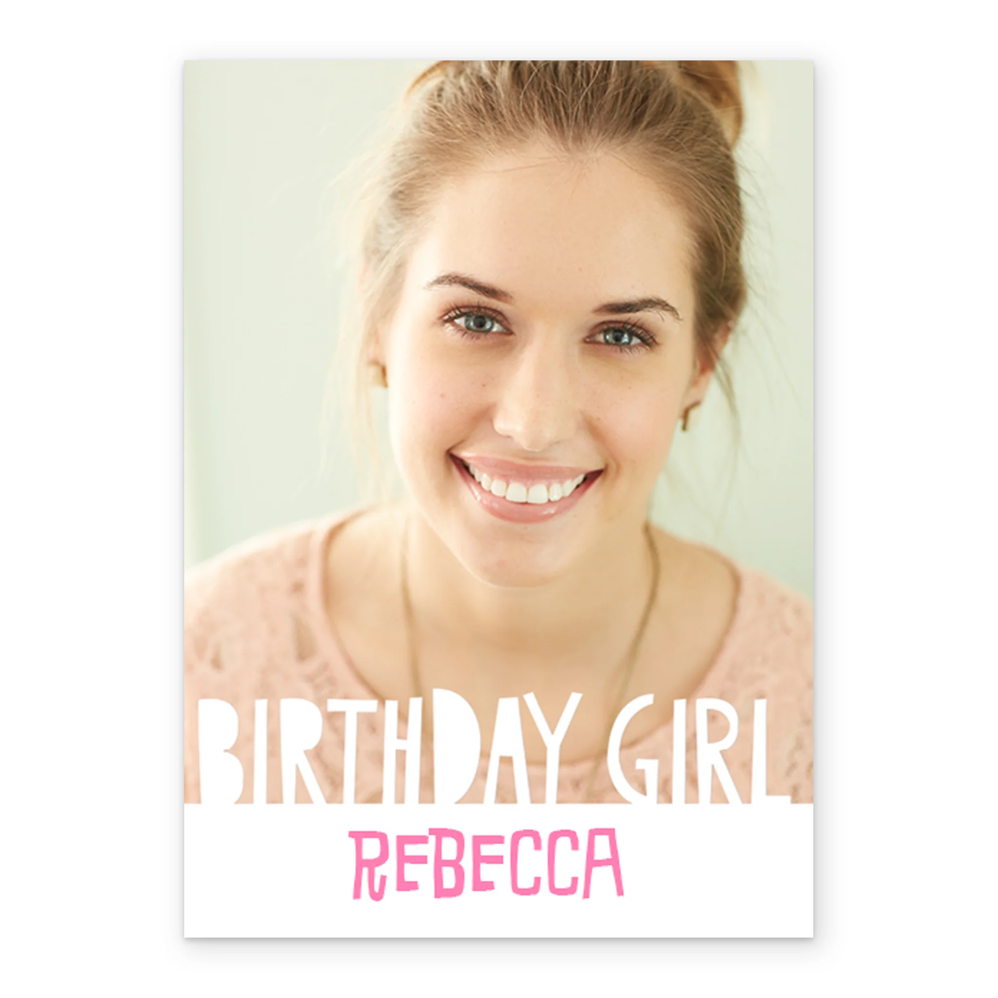 Personalised Birthday Girl Photo Frame Card - Image 2