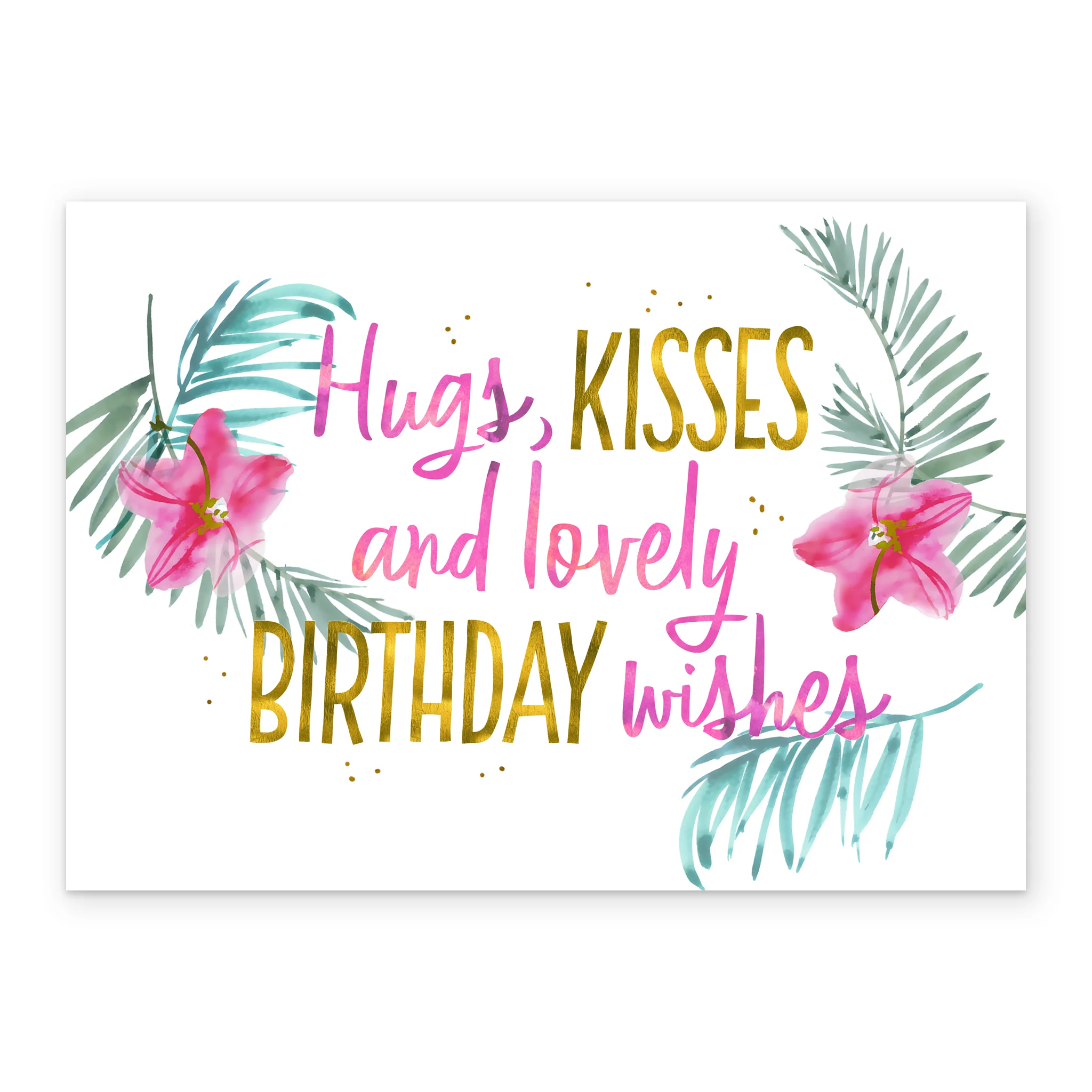 Personalised Birthday Kisses And Wishes Card - Image 2