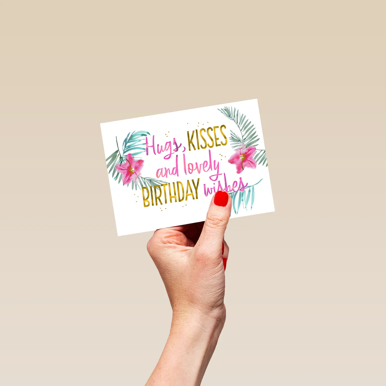 Personalised Birthday Kisses And Wishes Card - Image 4