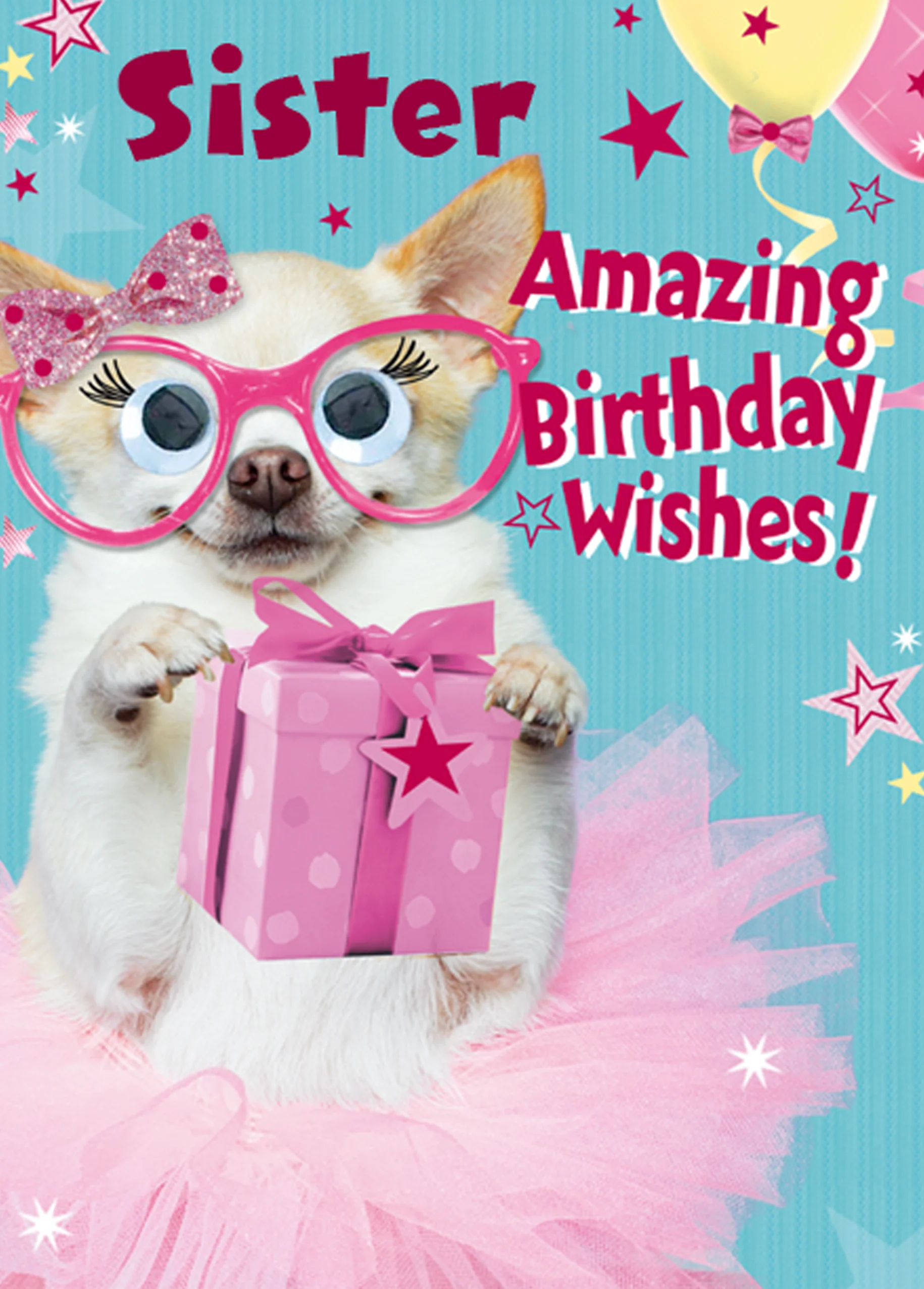 Personalised Birthday Wishes Sister Card