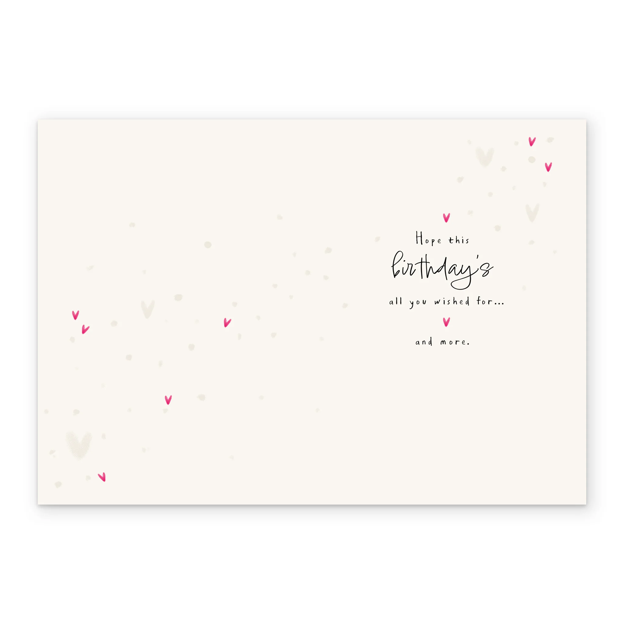 Personalised Blue Balloons & Hearts Birthday Card for One I Love - Image 3