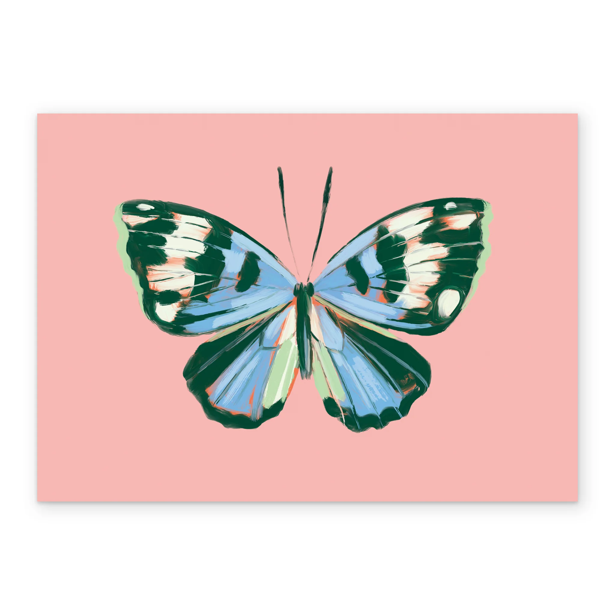 Personalised Blue Butterfly Thinking of You Card - Image 2
