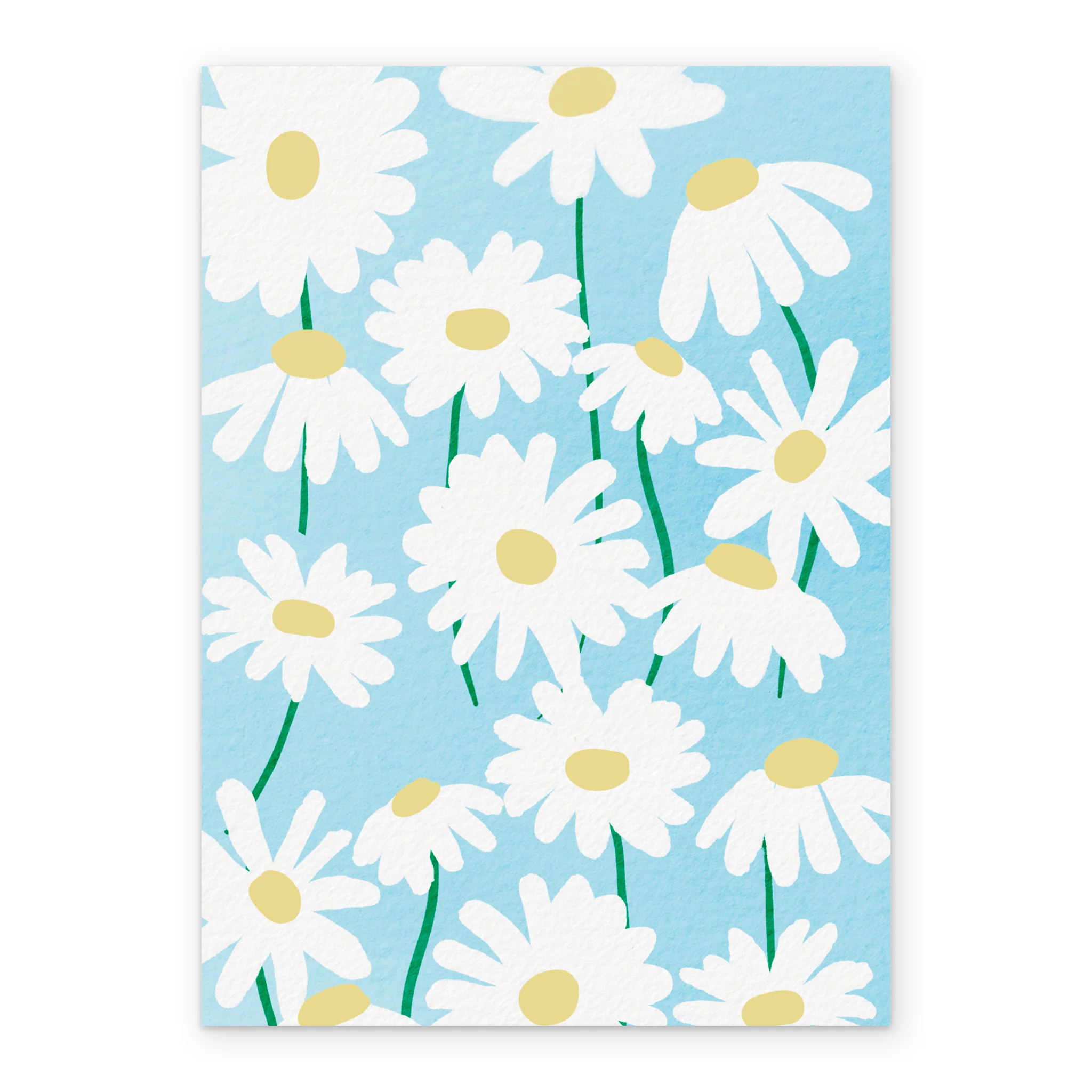 Personalised Blue Daisy Get Well Soon Card - Image 2