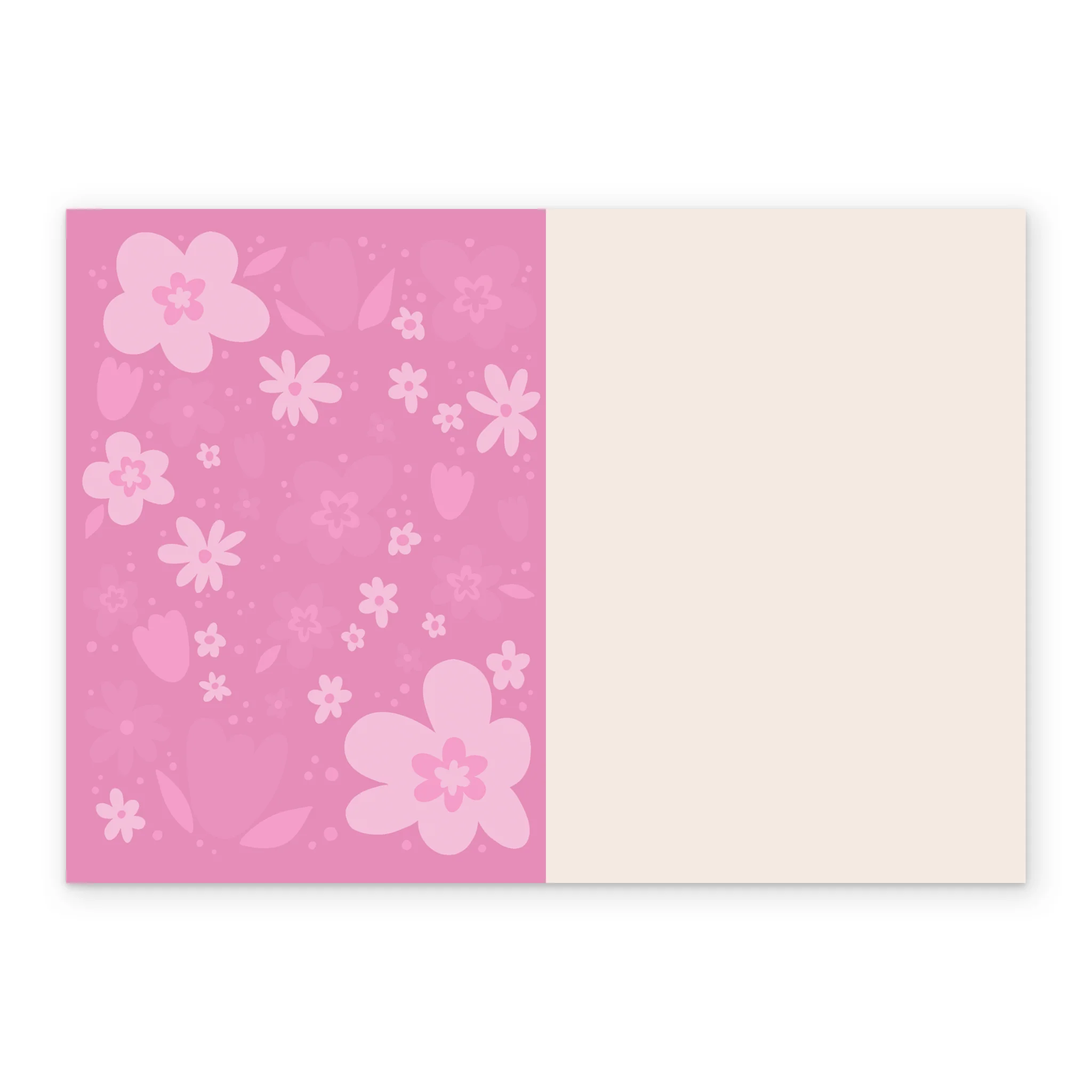 Personalised Blue Floral Word Art Mother's Day Card - Image 3