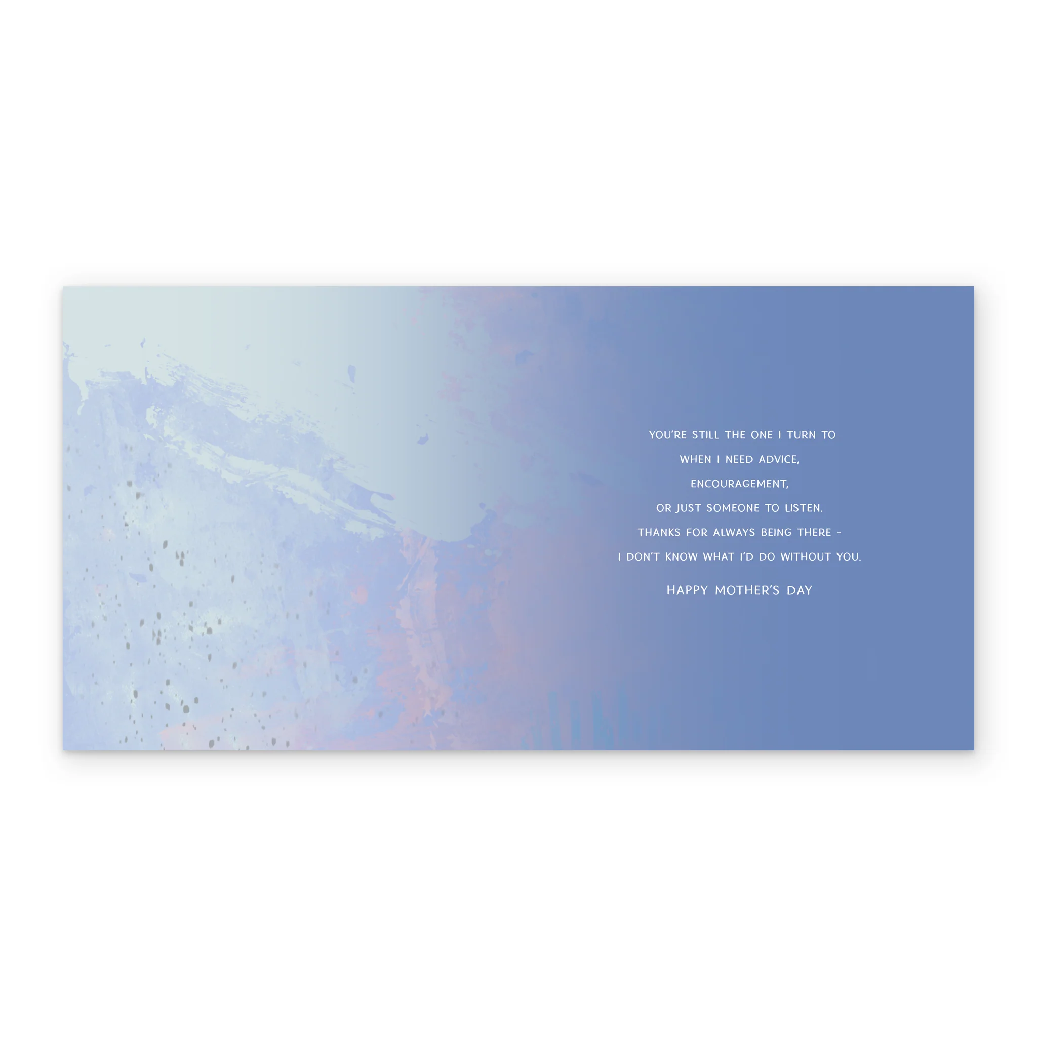 Personalised Blue Florals with Verse Mother's Day Card For Mum - Image 3