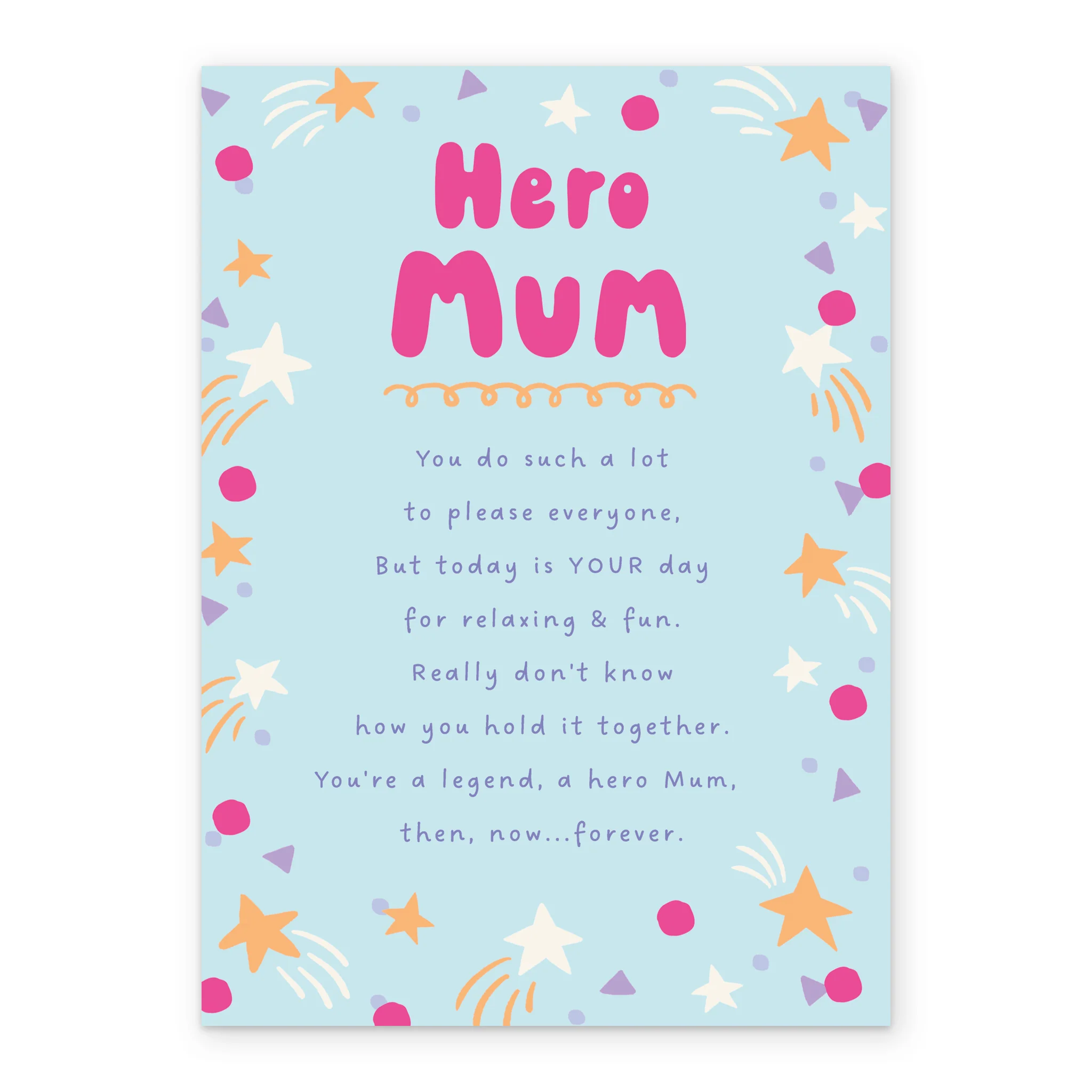 Personalised Blue Heartfelt Birthday Card for Mum - Image 2